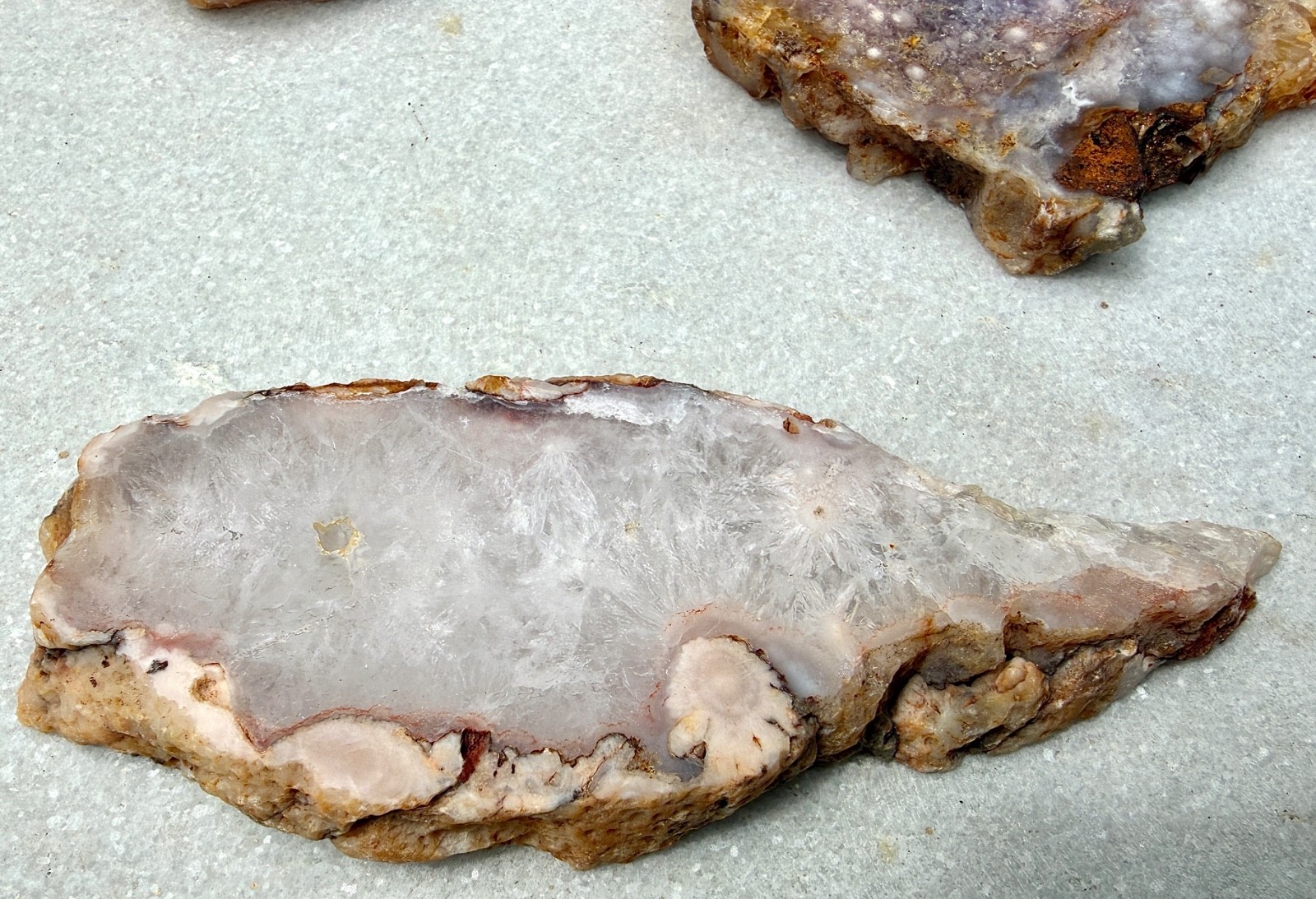 Wholesale Lot 2 Lbs Natural Pink Amethyst Flower Agate Slab Crystal