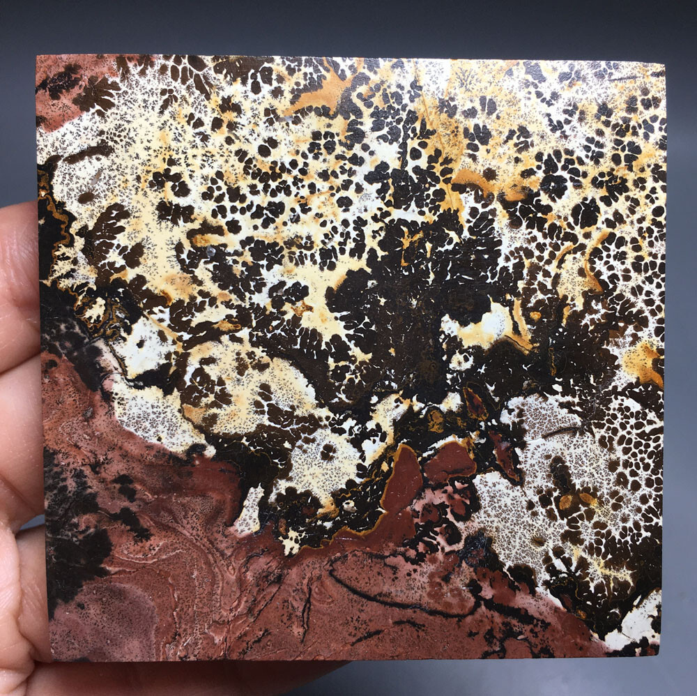 100g NATURAL dendritic traditional paiting slab QUARTZ CRYSTAL slab HEALING