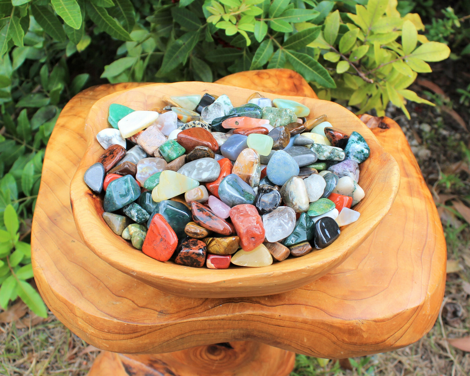 Assorted Mixed Tumbled Stones 1 lb Wholesale Bulk Lot SMALL 16 oz (About 100)