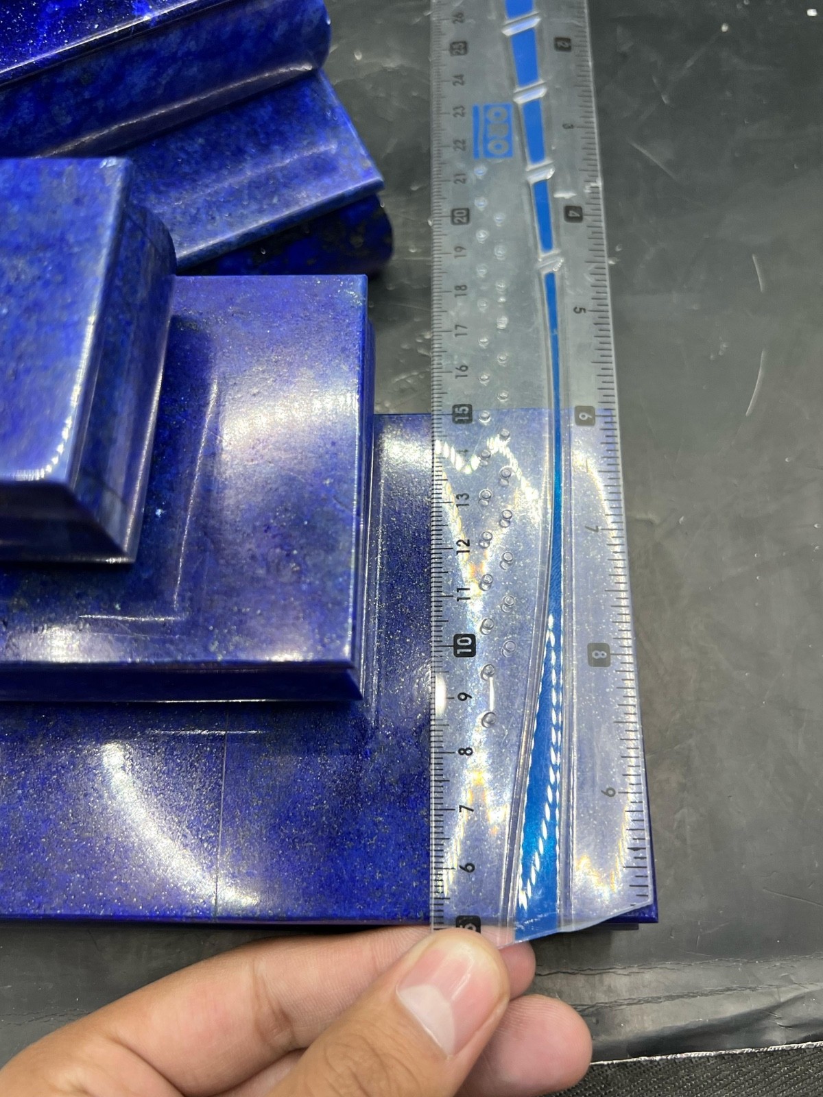 Premium 1.4kg Lapis Lazuli Stone Boxes Set – Natural Afghan Blue Gemstone