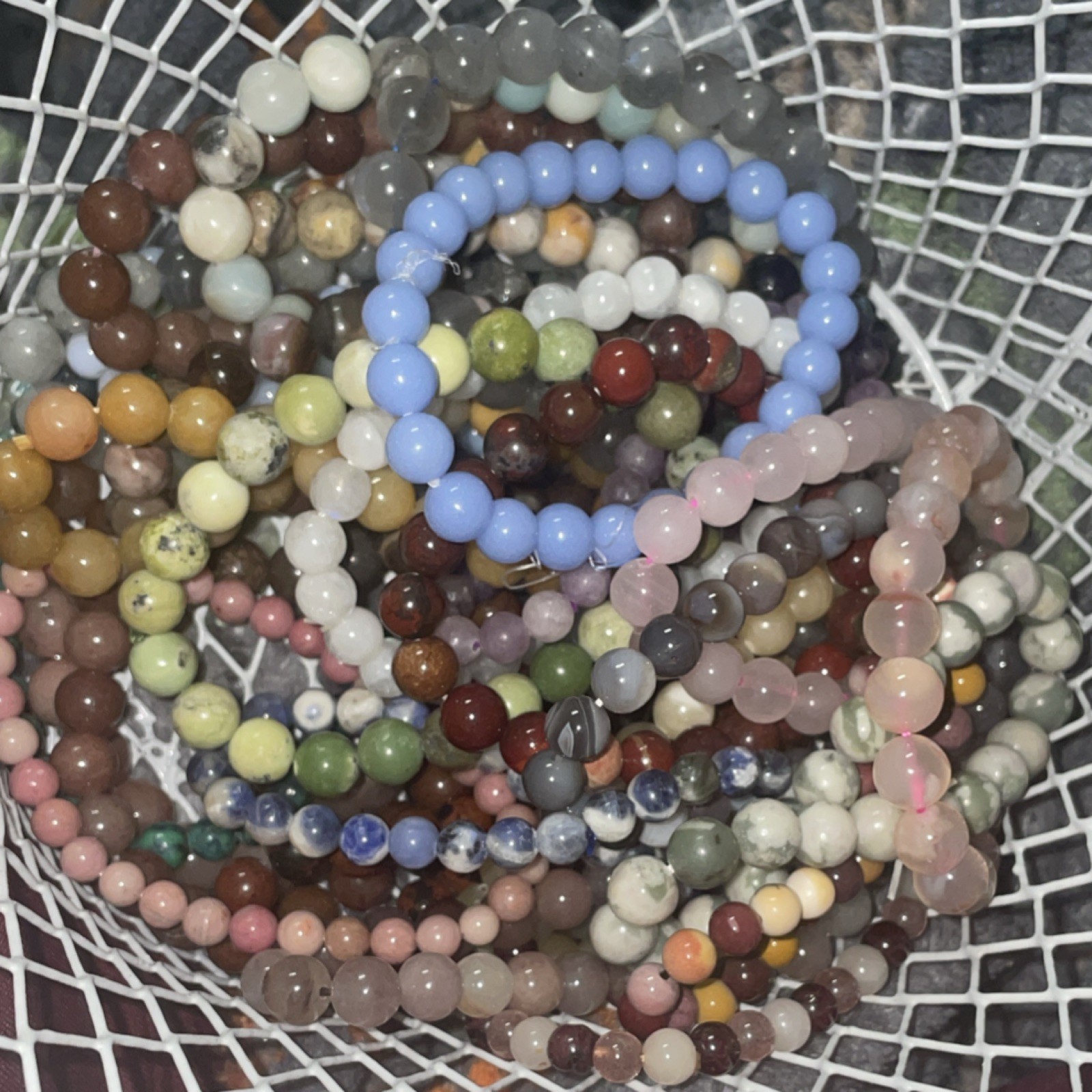 Crystal Stackable Round Bracelets Lot