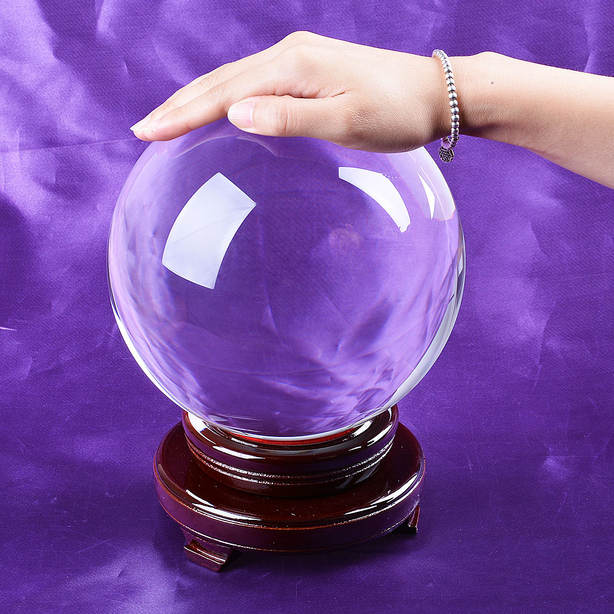 180mm Big Crystal Ball Sphere Healing Crystals Photo Props Venue Decor