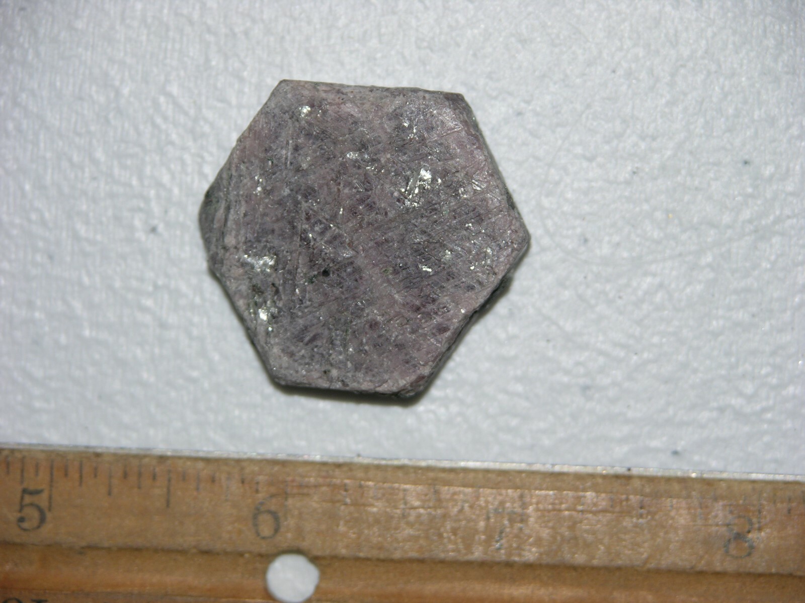 Ruby Recorder Crystal natural red ruby Madagascar 1 1/4 x 1 1/2 inch R31