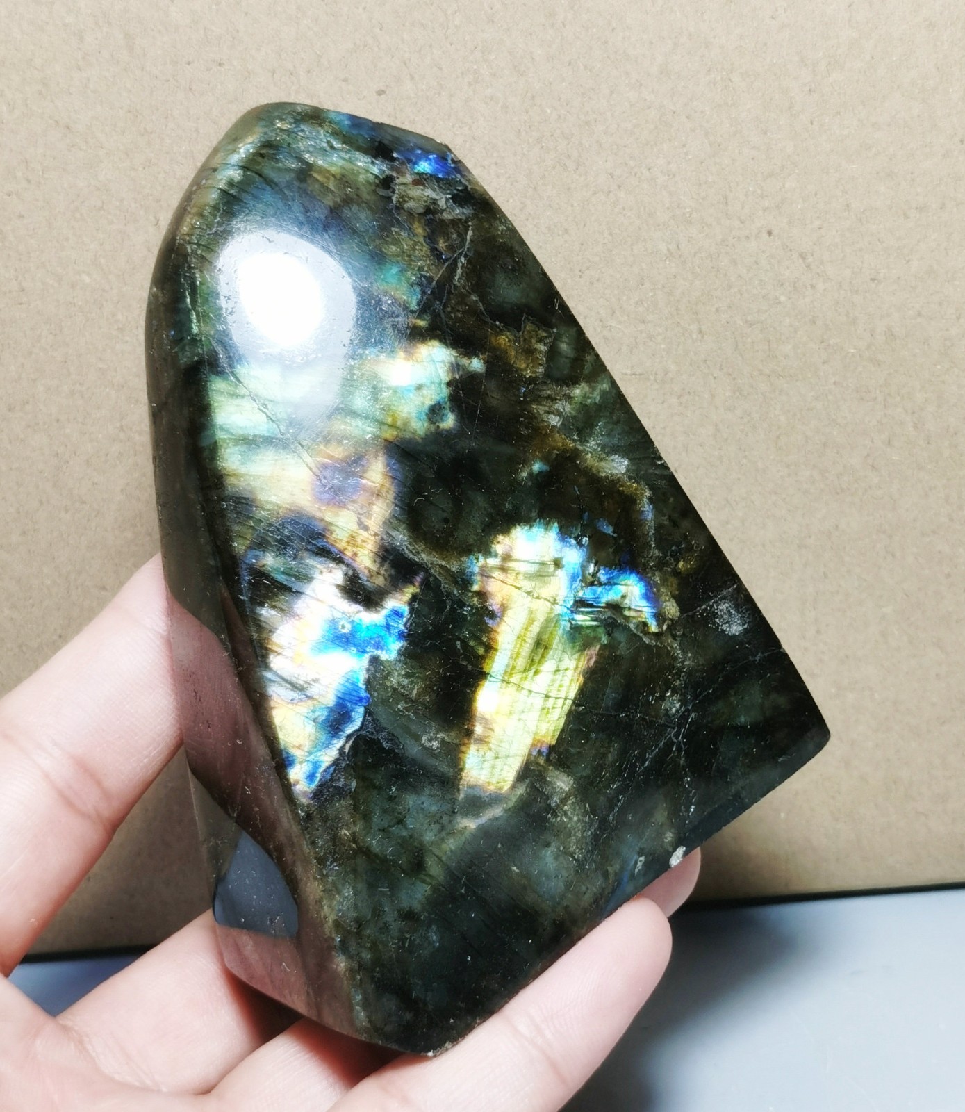 1LB Natural Rare Rainbow Flash Labradorite Freeform Reiki Stone Healing