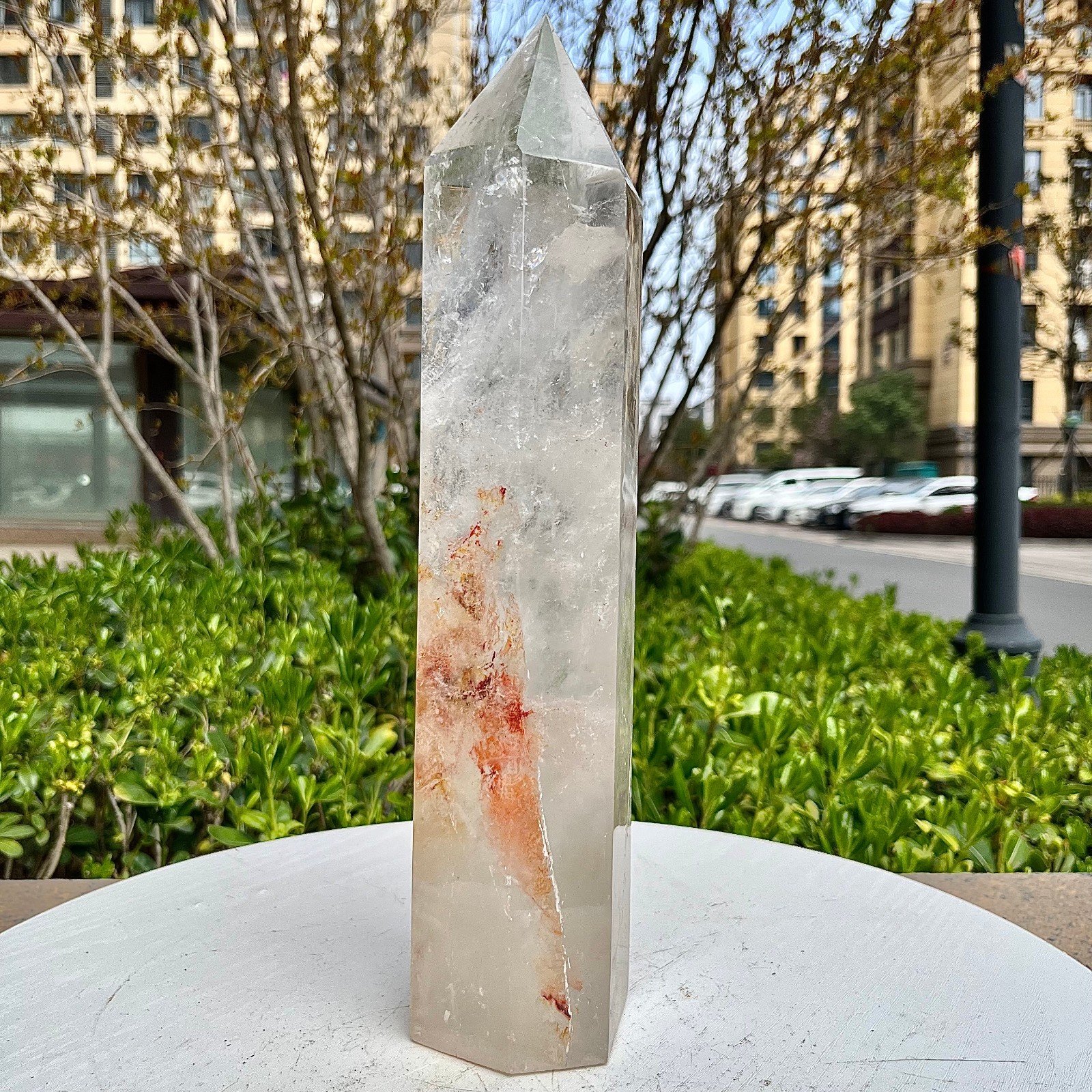 Natural Clear Quartz Crystal Point Tower Wand Reiki Healing Chakra Stone 5.4 lb