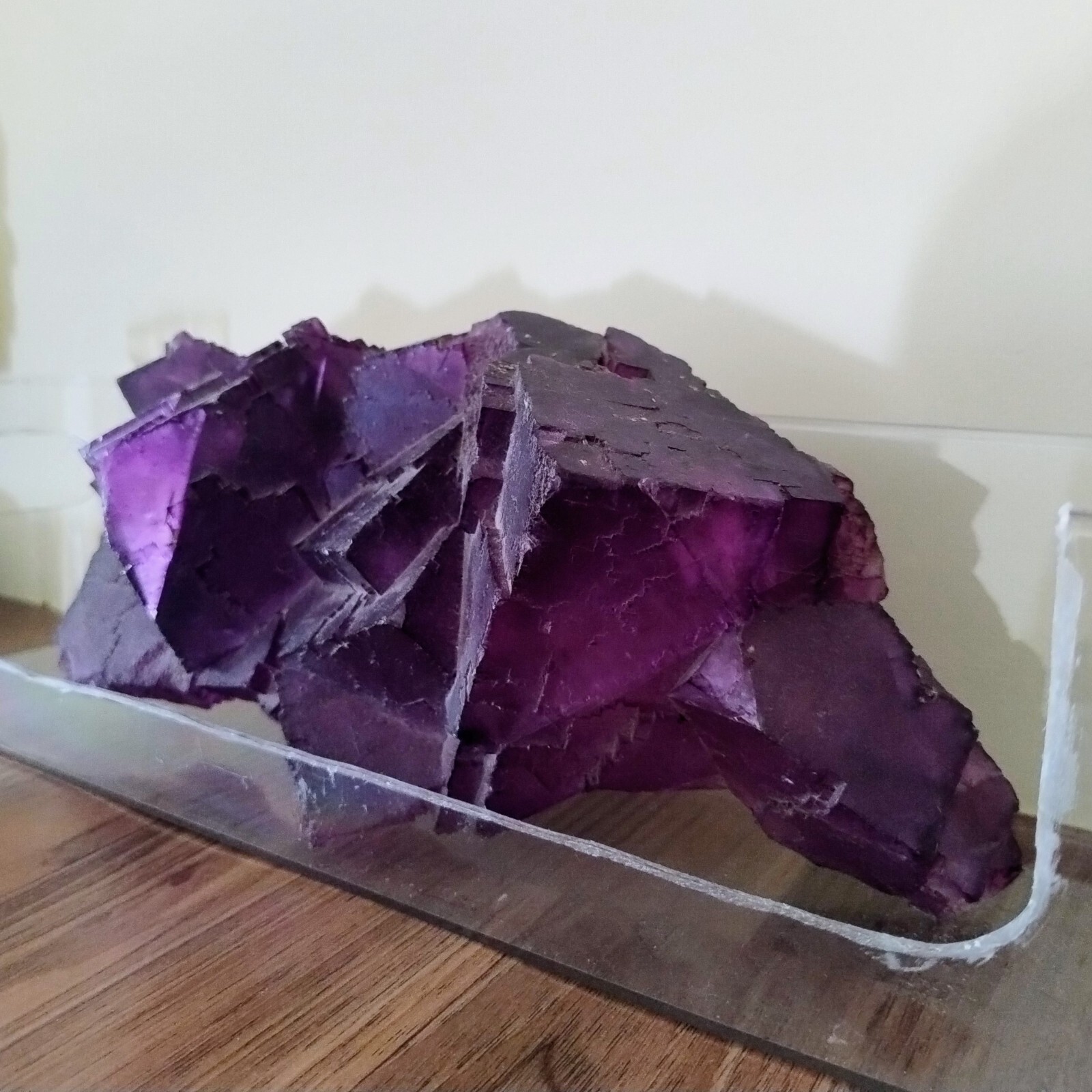 Fluorite Crystal 2.4kg Museum Quality Eye Clean Big Natural Gemstone Specimen