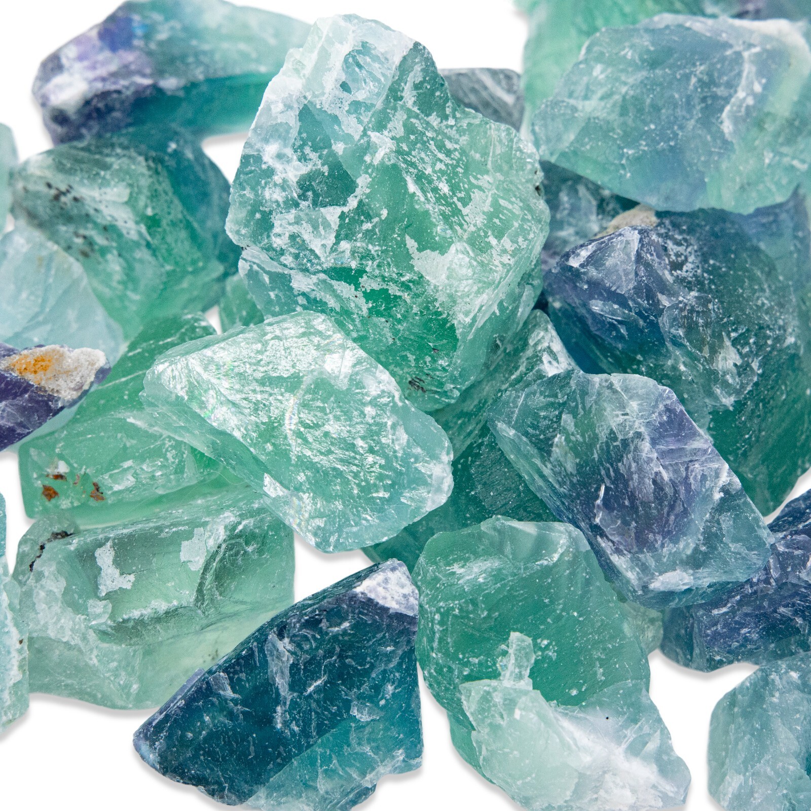 Raw Fluorite Crystals – Bulk Rough Stones – Healing Crystals Natural Gemstones