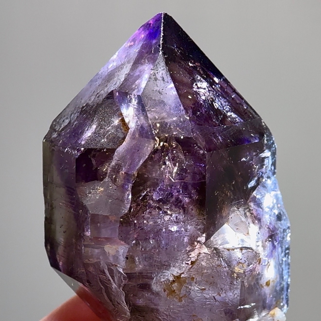 Moving Bubble! RARE Elestial ET Rainbow Grape Jelly Shangaan Amethyst Enhydro
