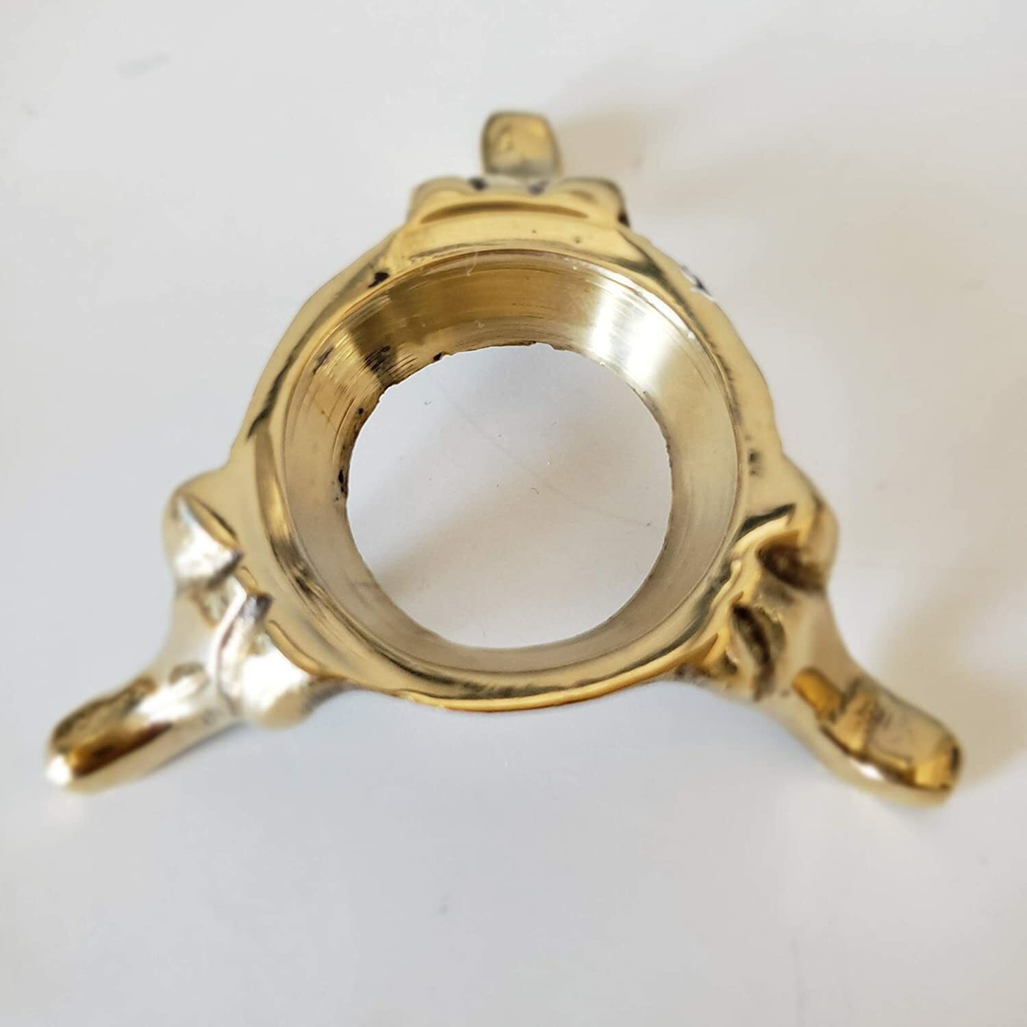 Solid Brass Crystal Gemstone Sphere Holder/Stand/Display