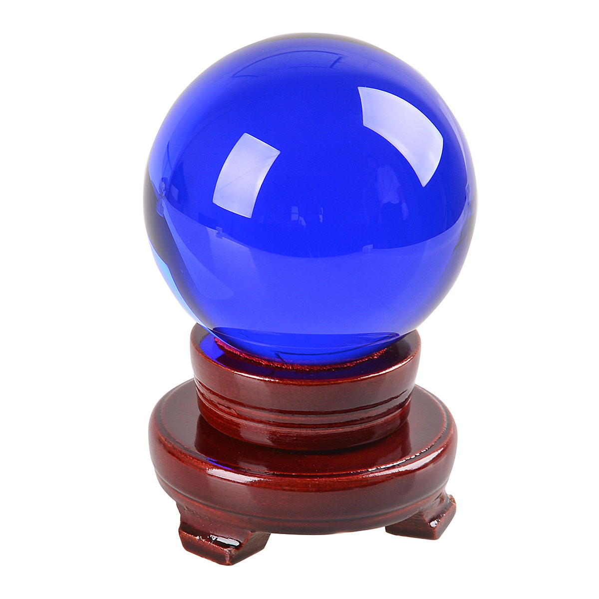 LONGWIN 150MM Crystal Ball Sphere Paperweight Balls Photo Props Free Stand Gift