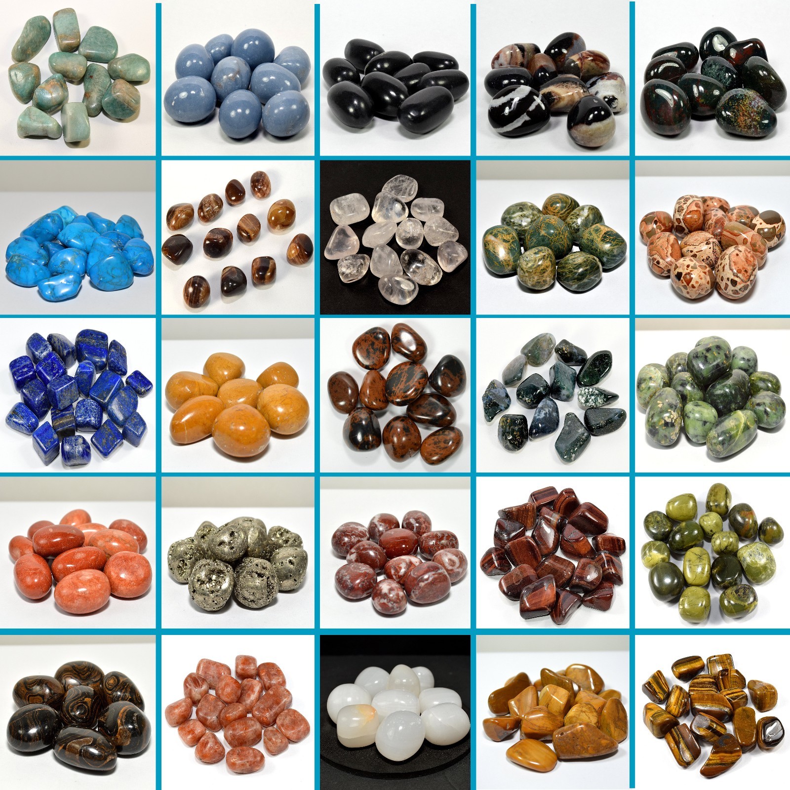Agate Quartz Jasper Jade Onyx Serpentine Sunstone Crystal Pebbles Cabochons Cabs
