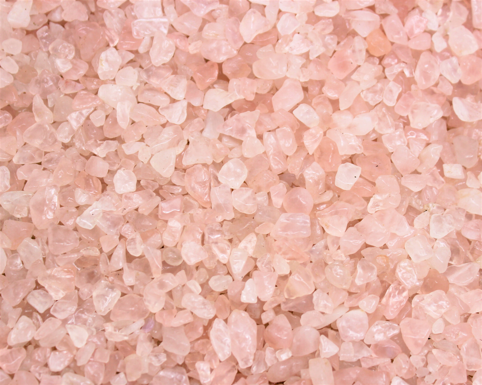 Rose Quartz Semi Tumbled Gemstone Mini Chips 6-8 mm, ‘A’ Grade Wholesale Lots