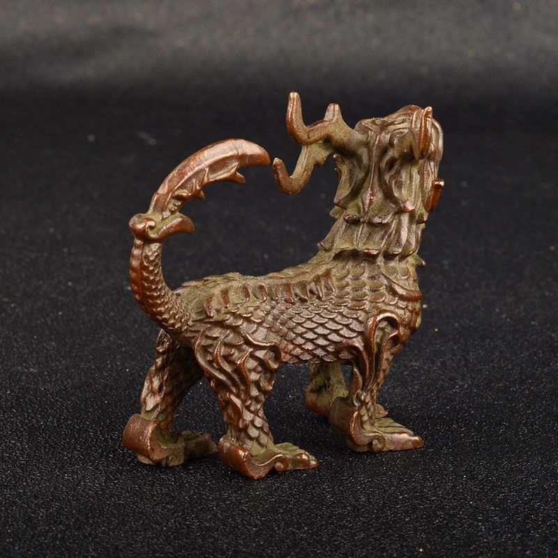185g Ancient Chinese Handcrafted.Brass Exquisite.Child of the Dragon effigy.gift