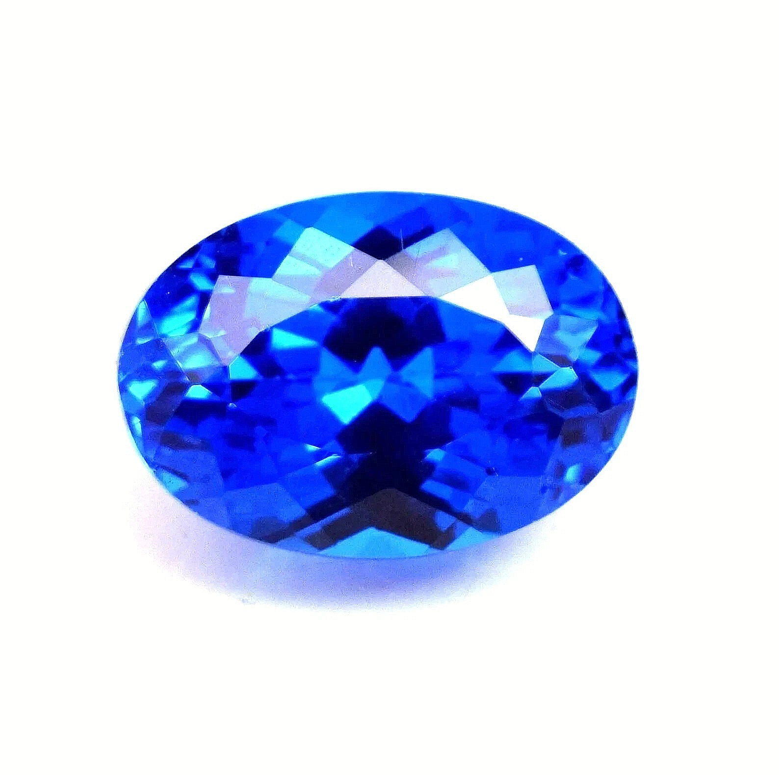 Natural 10-12 Ct Blue Sapphire Unheated Oval Cut Certified Loose Gemstone