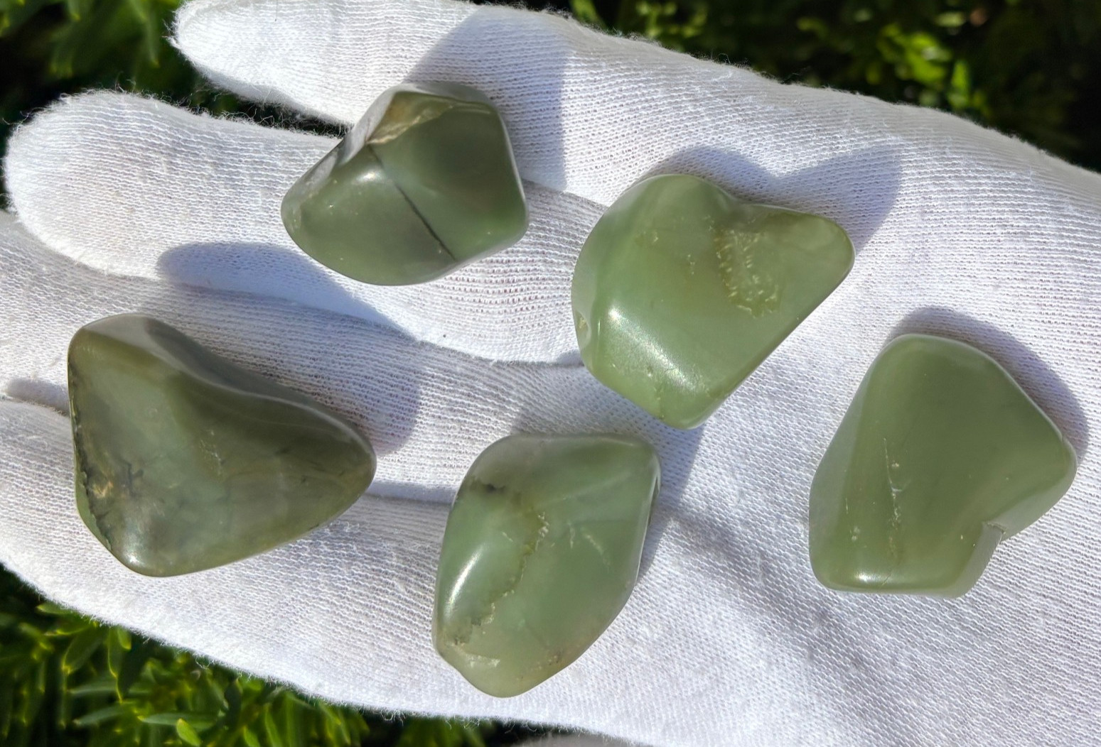 USA SALE 335g LOT EMERALD/GREEN CHERT/BIRD’S EYE RHYOLITE TUMBLES TUMBLED