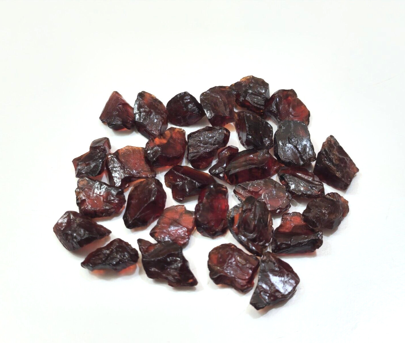 Attractive Red Garnet 29 Piece Raw Size 10-12 MM Red Garnet Gemstone For Jewelry