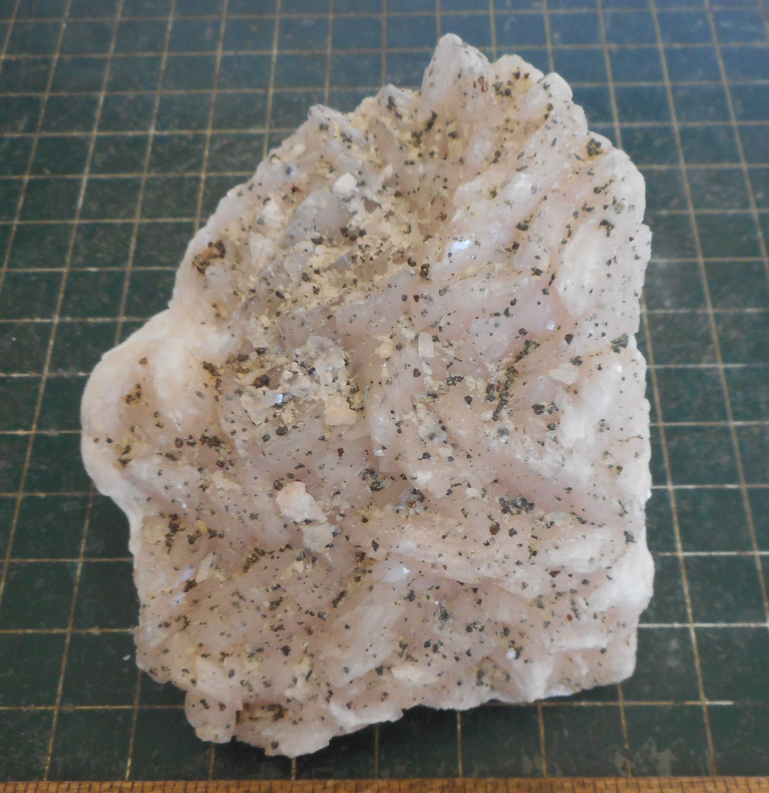 Pink Dolomite Crystals with Iron Pyrite on Matrix. Specimen 4.0″ . 1.15 Pounds