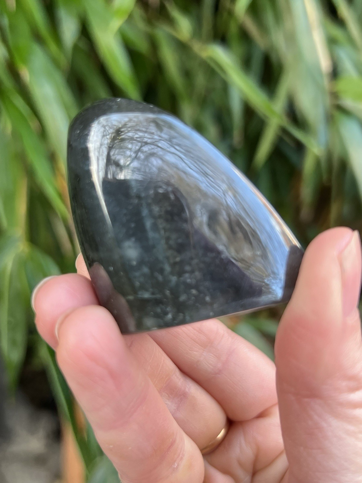 Silver Blue Labradorite Freeform Iridescent Crystal AAA+ 15