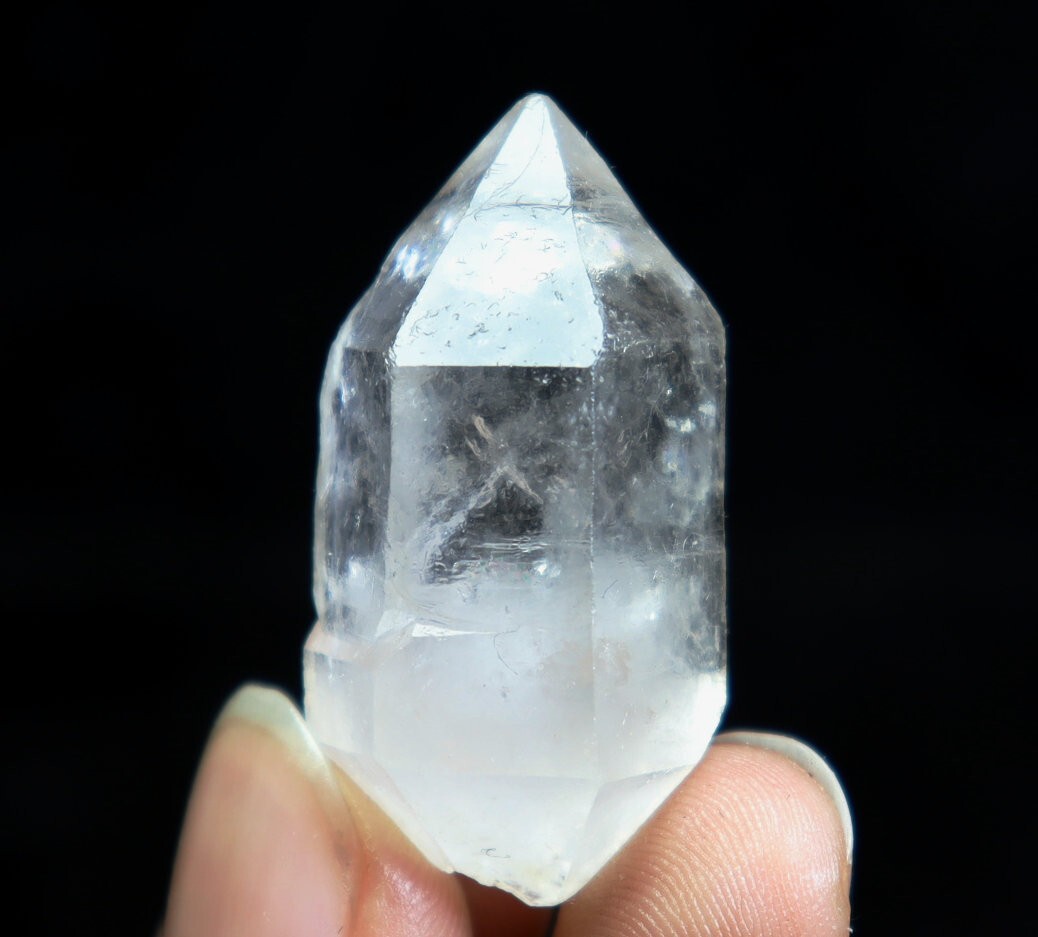 Natural Herkimer Diamond Quartz Crystal Stone Point Healing Mineral Specimen