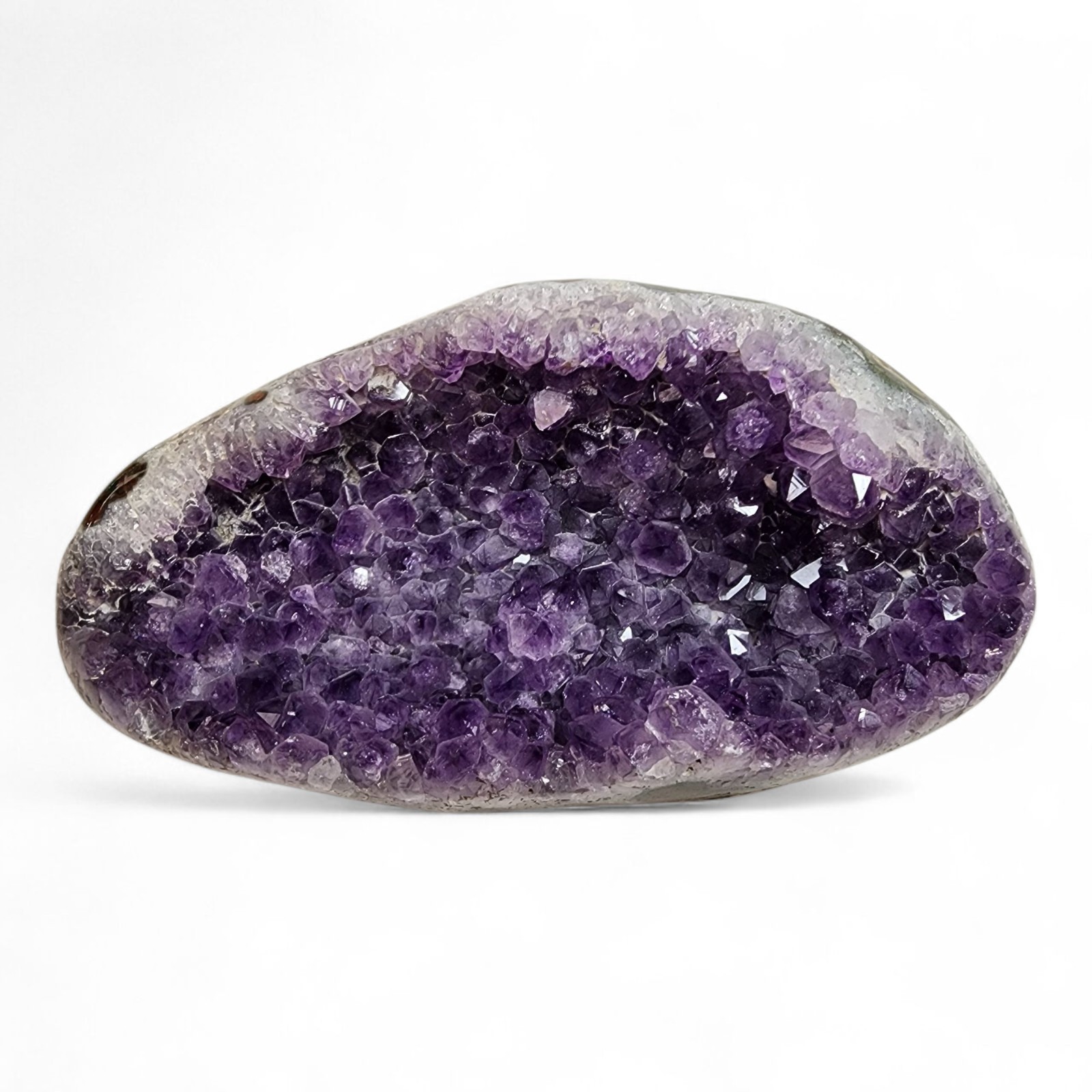 Amethyst Polished Edge Geode A-Grade Brazil 1lb 1.4oz.