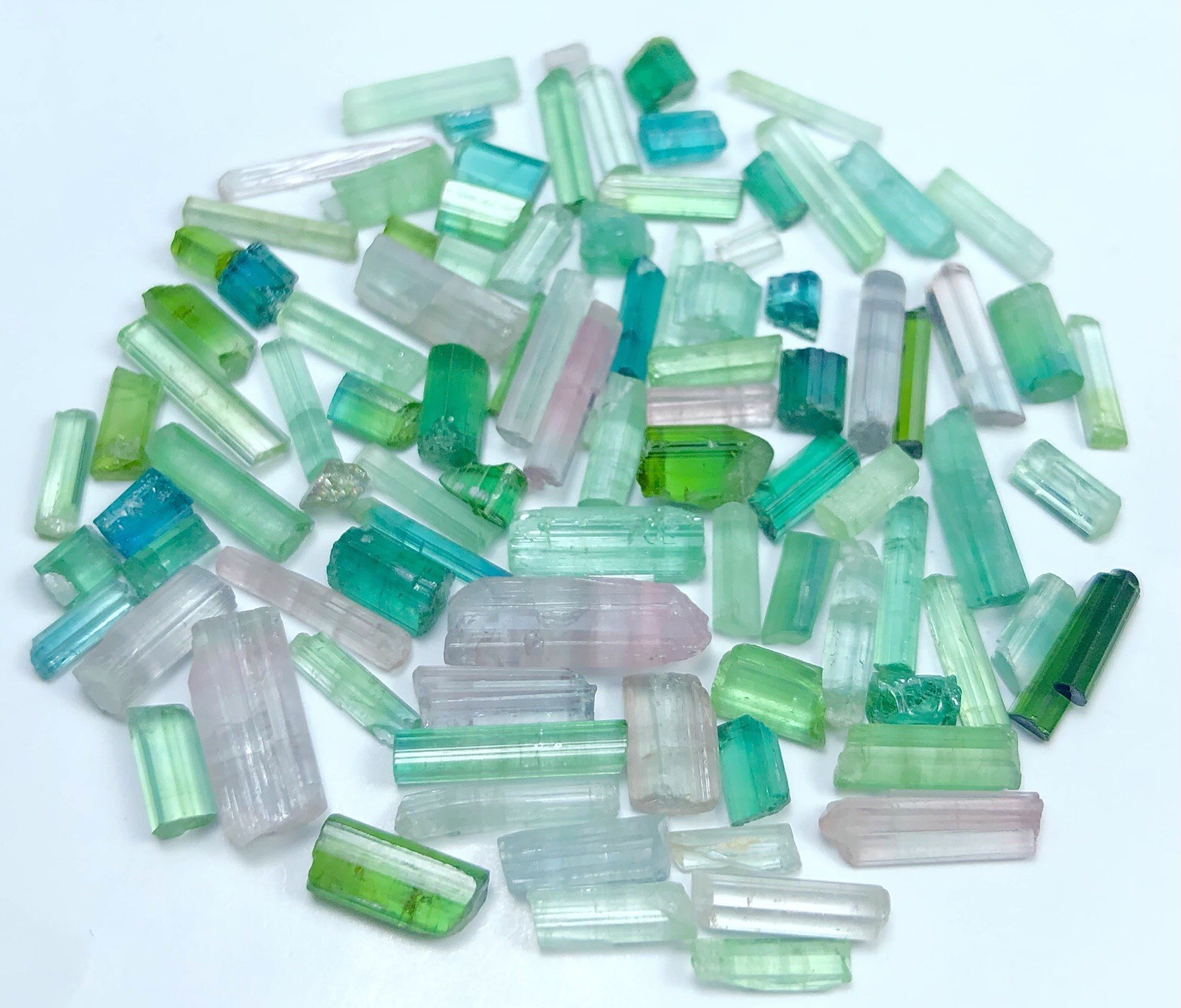 52 crt Amazing Mix Color Rough Tourmaline lot from Afghanistan | Mix Color Stone
