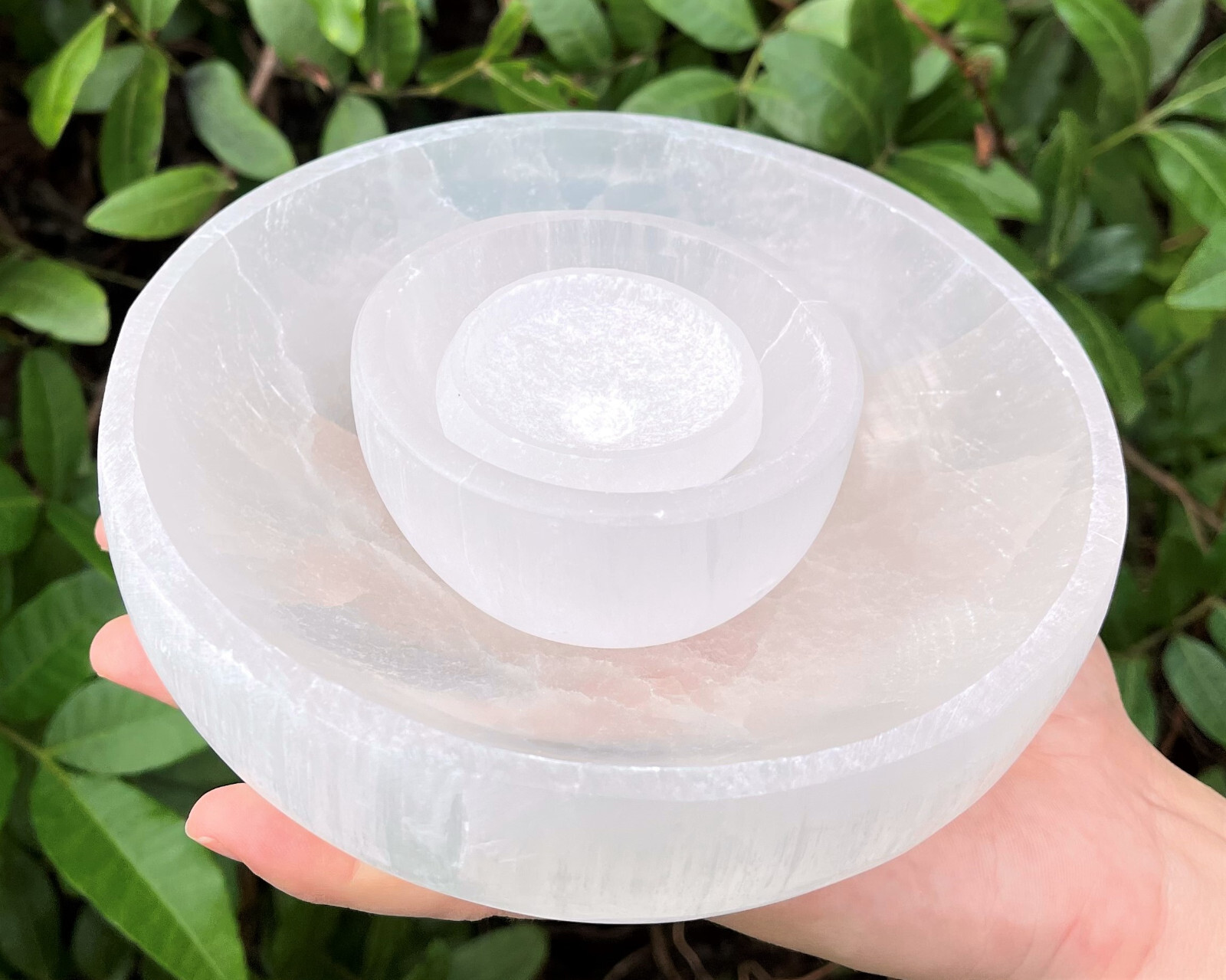 Polished Selenite Charging Bowl: 2″, 3″, 4″ or 6″ Crystal Cleaning & Cleansing