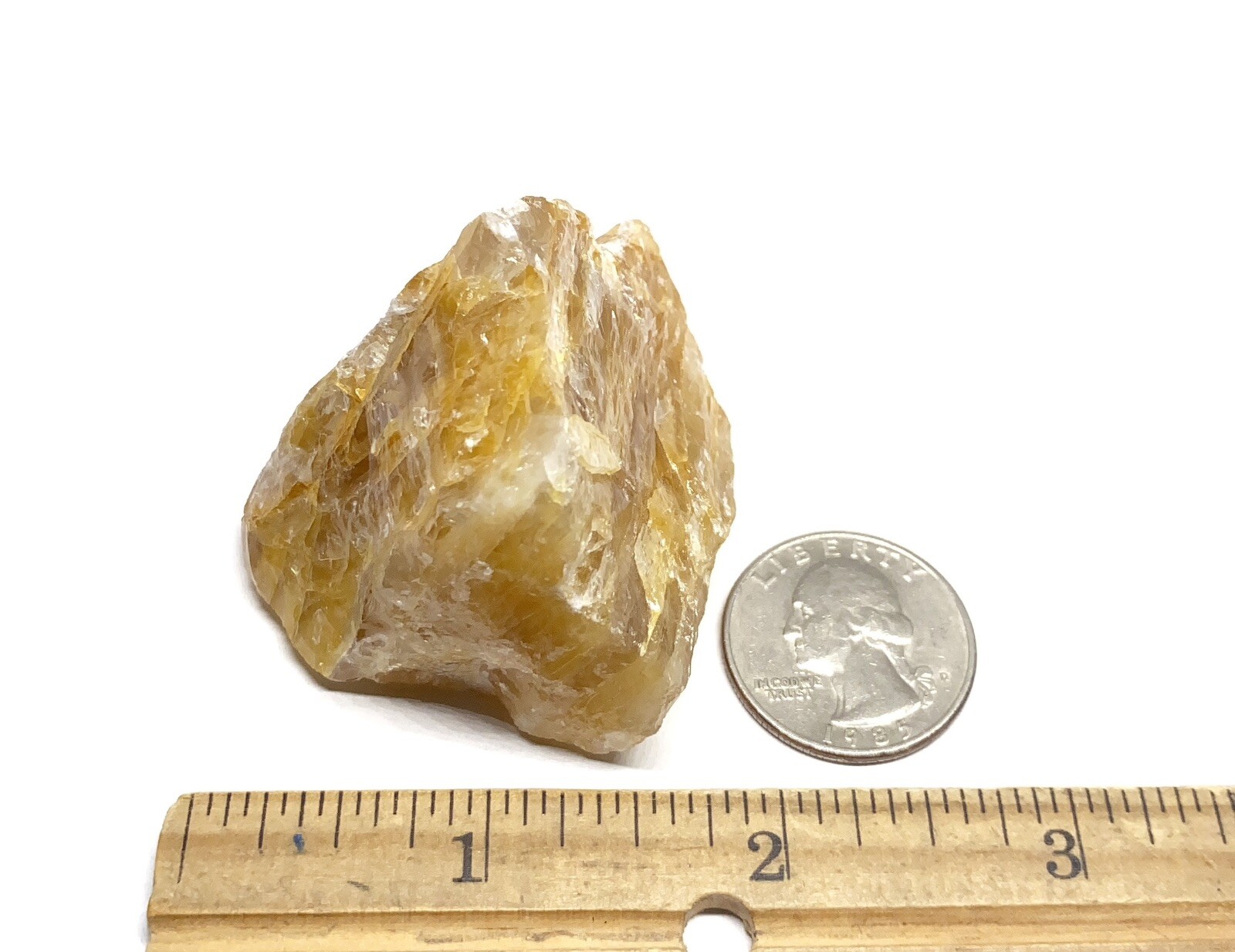 Yellow Hematoid Genuine Quartz Rough Stone From Madagascar 85.8g