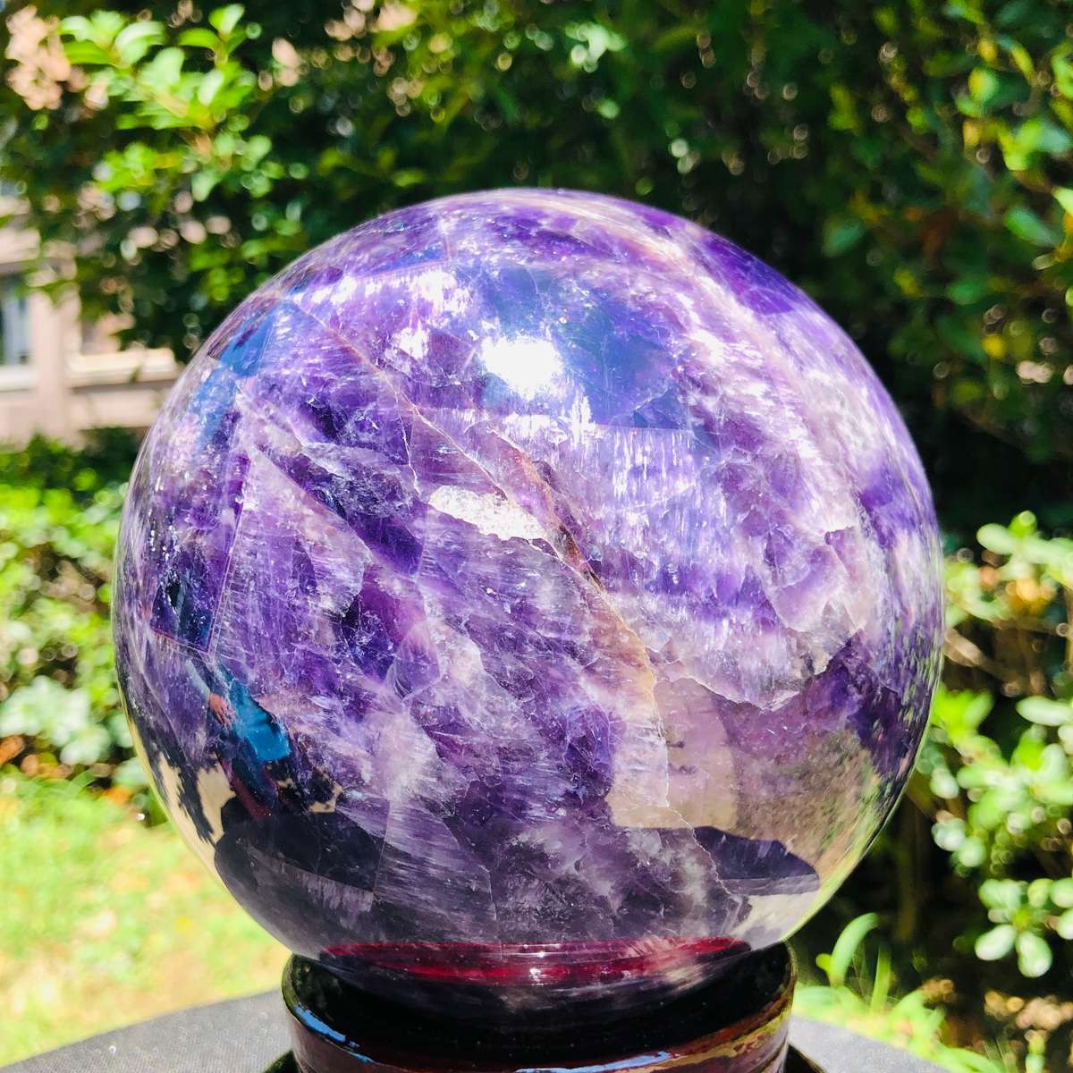 7.96LB Natural dream amethyst sphere quartz polished ball healing decor gift
