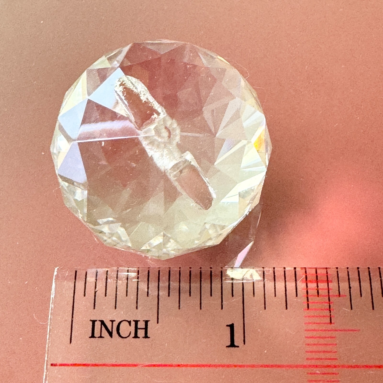 Clear Faceted CRYSTAL BALL FENG SHUI HANGING Sphere Sun Catcher Pendant
