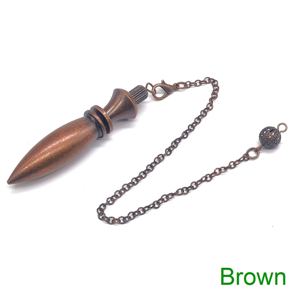 Natural Copper Metal Pendulum for Dowsing Divination Pointed Spiritual Pendulos