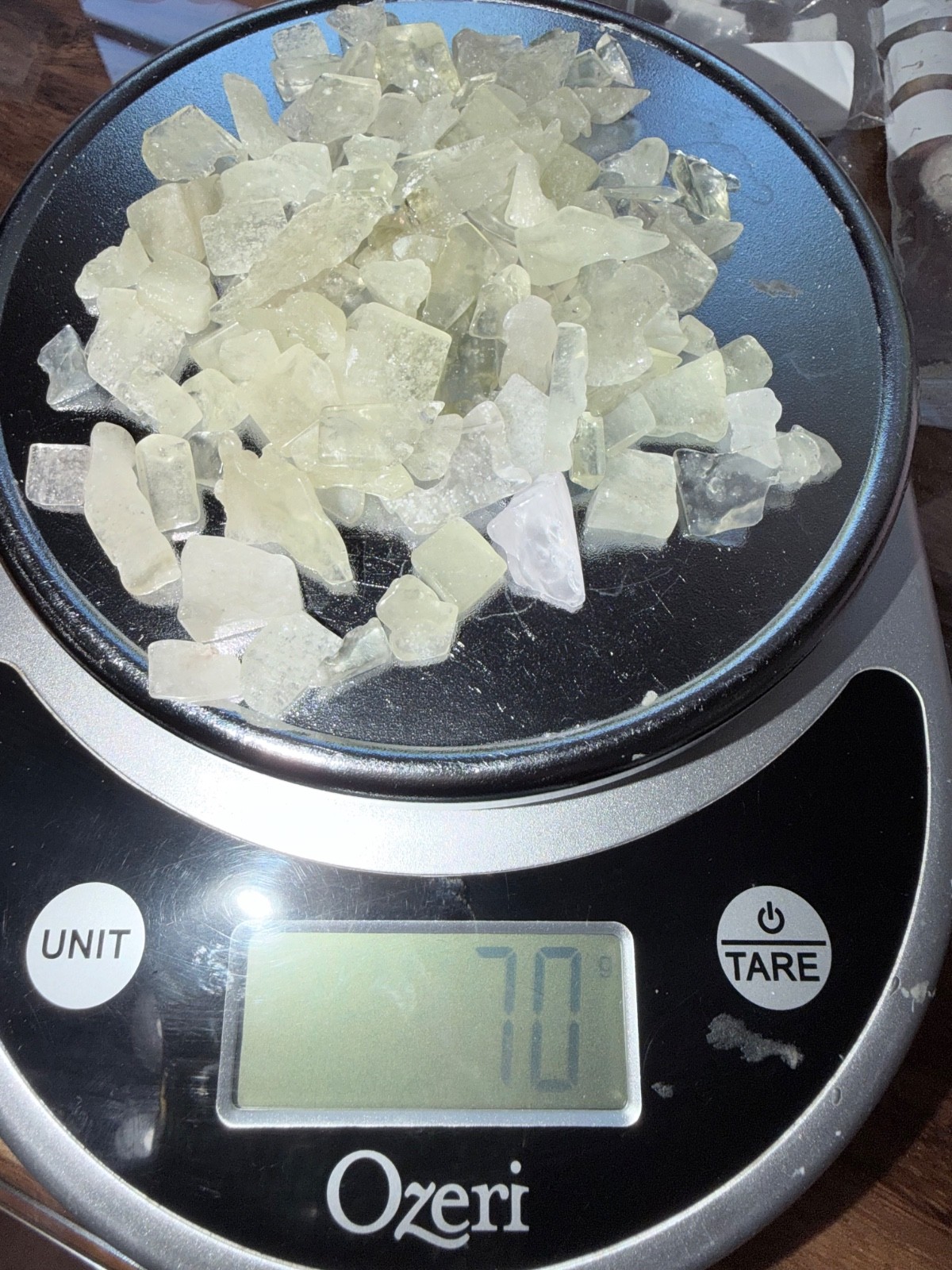 70g Natural Libyan Desert Glass Lot Meteorite Impact Glass Rough Mixed Sizes