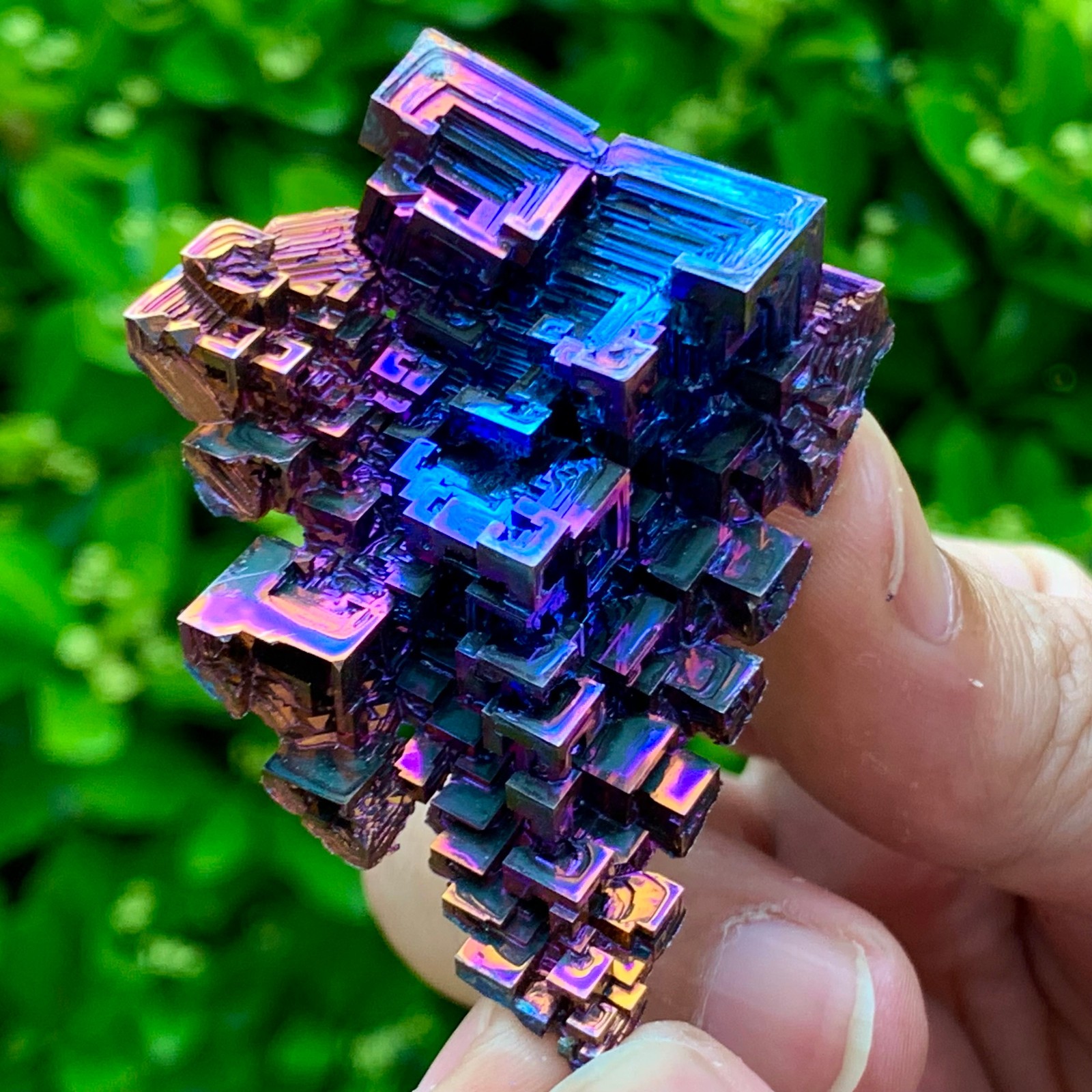 45G ram Bismuth rainbow crystal elementBi gemstone Mineral specimen healing