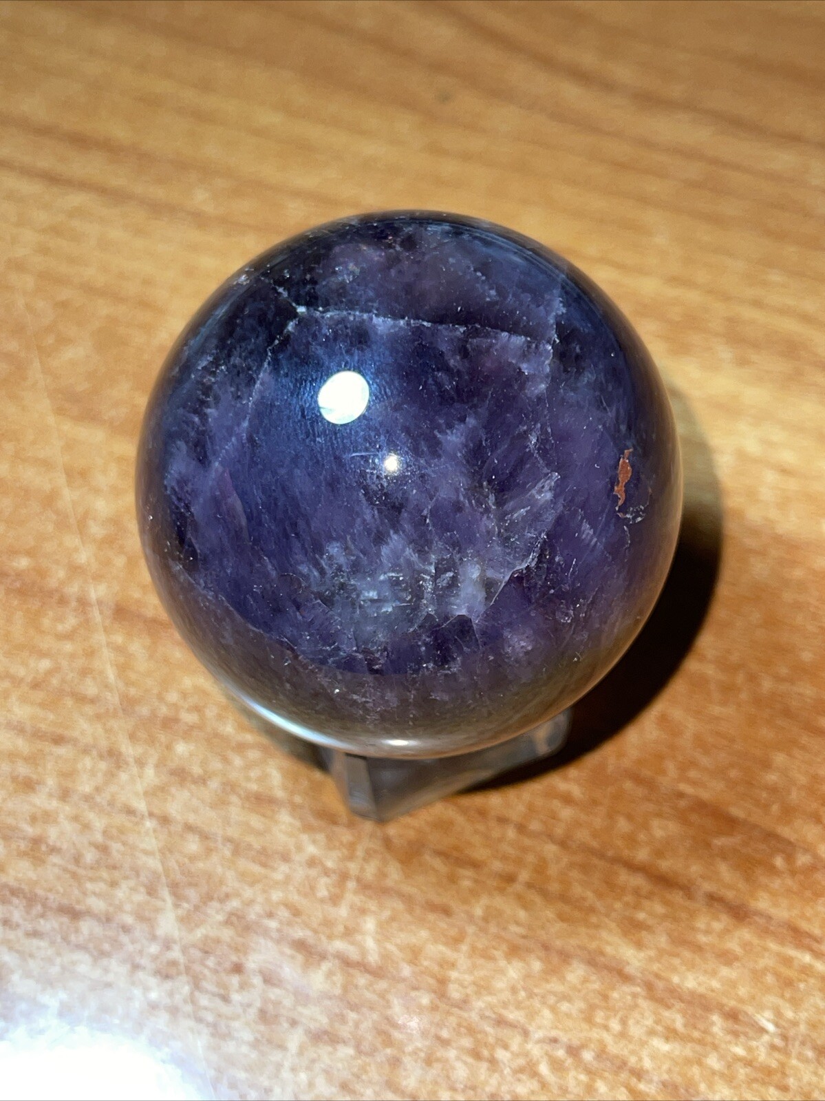 Auralite 23 Crystal Sphere Ball Orb With Excellent Flash 46.9mm 143g