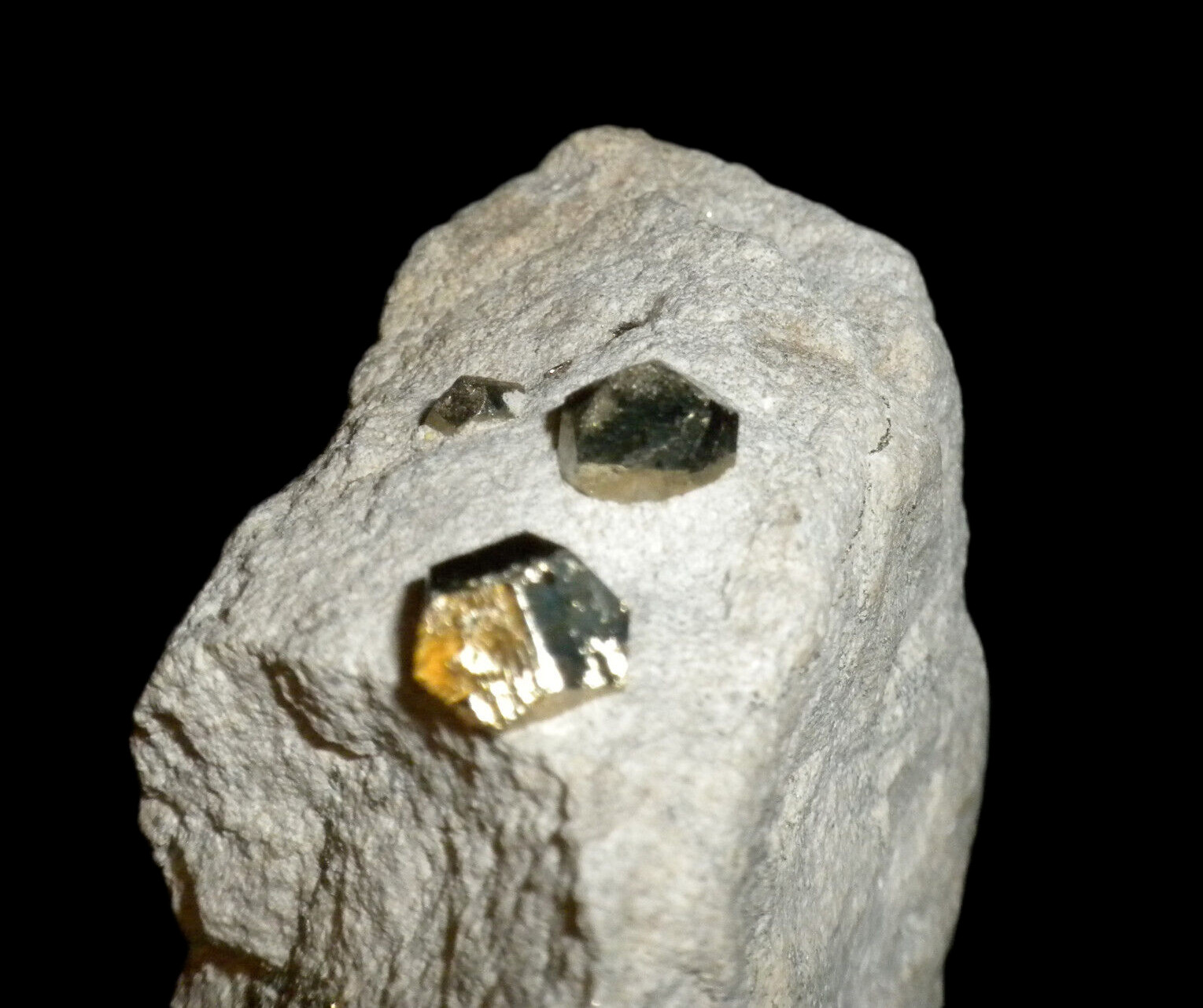 Pyrite Octahedron Matrix 2.75 in x 2 in
