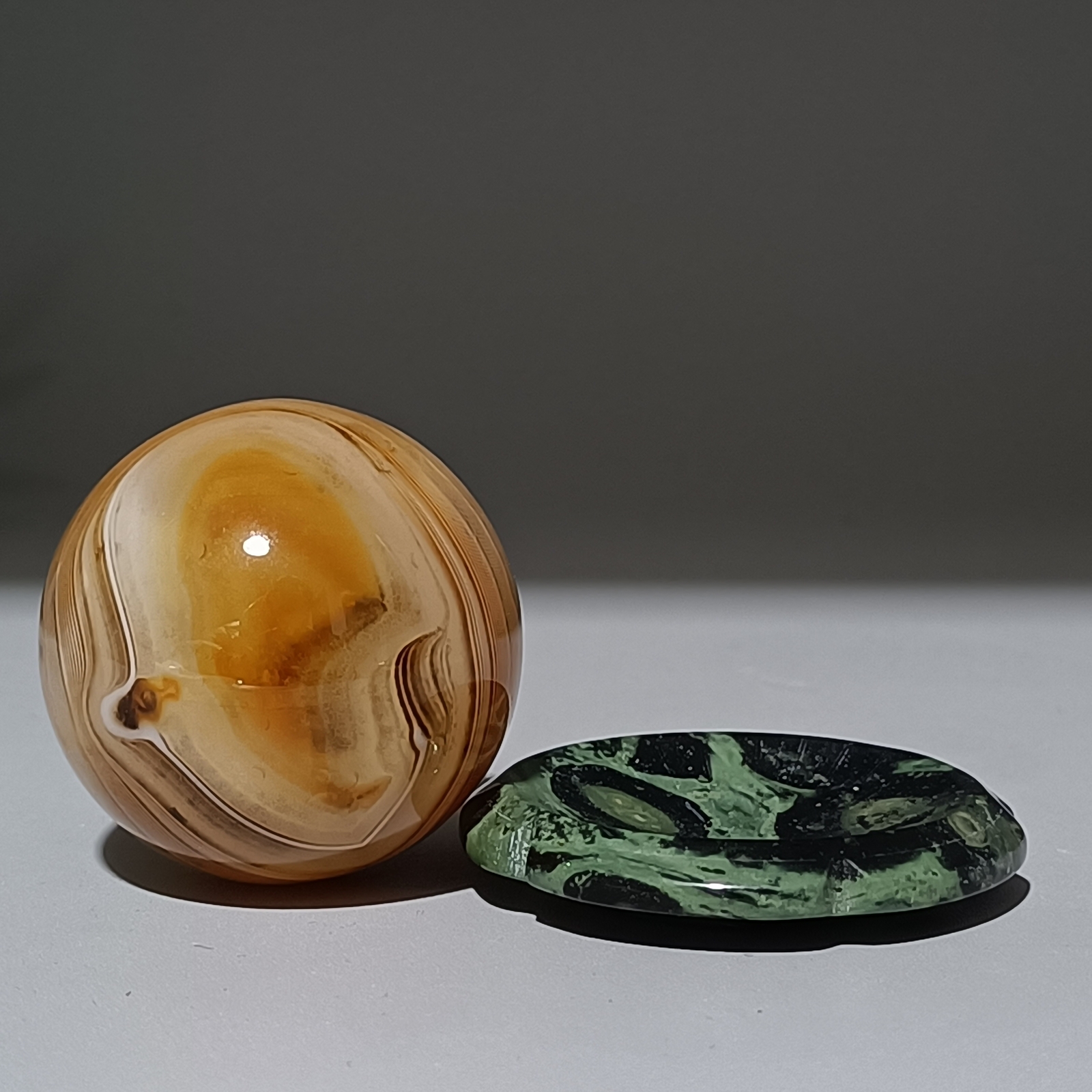 32MM Natural agate Quartz Sphere Healing Crystals Ball reiki gift+stand