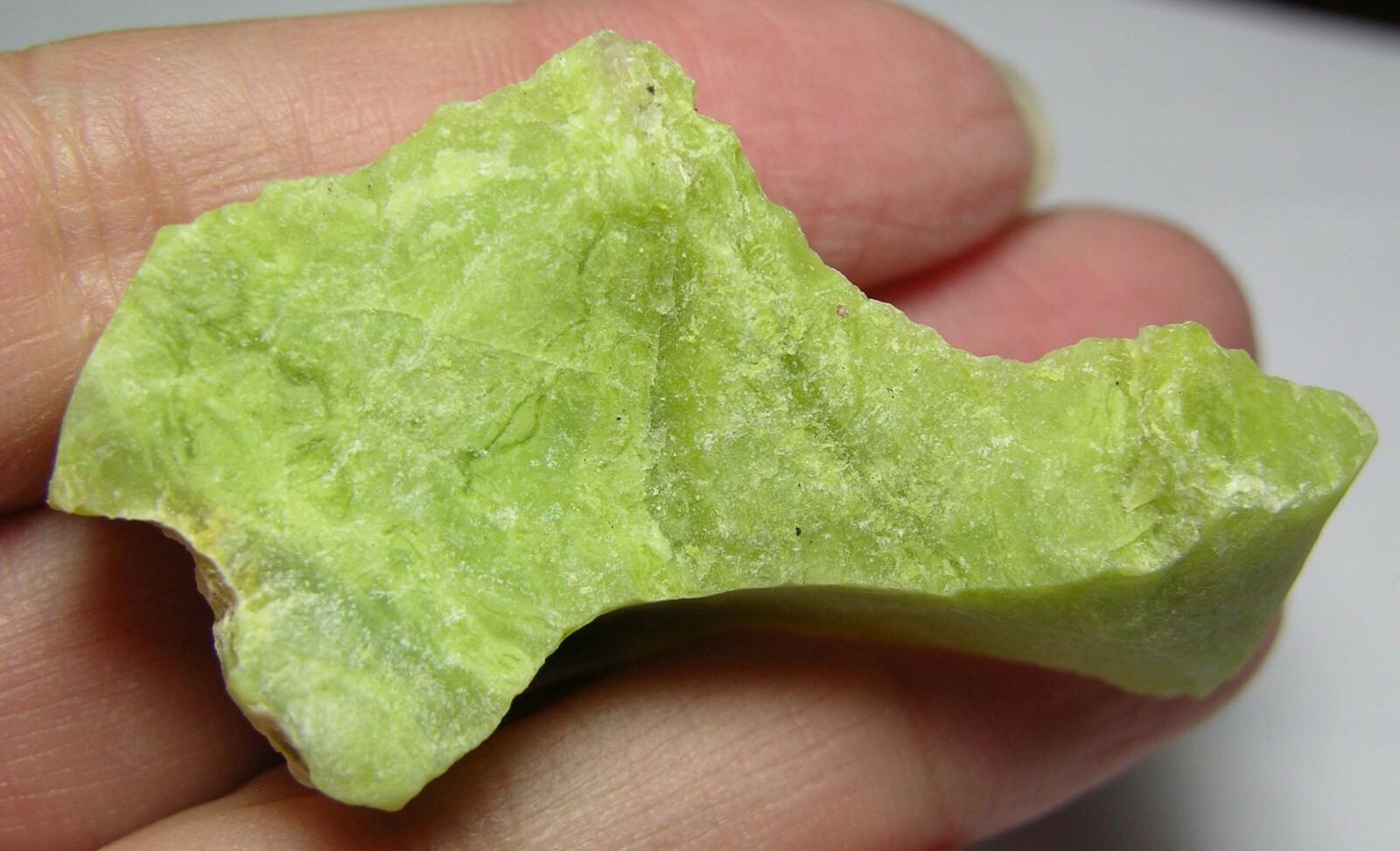 #11 Madagascar 67.70ct 100% Natural Raw Rough Green Opal Specimen 13.50g 51.00mm
