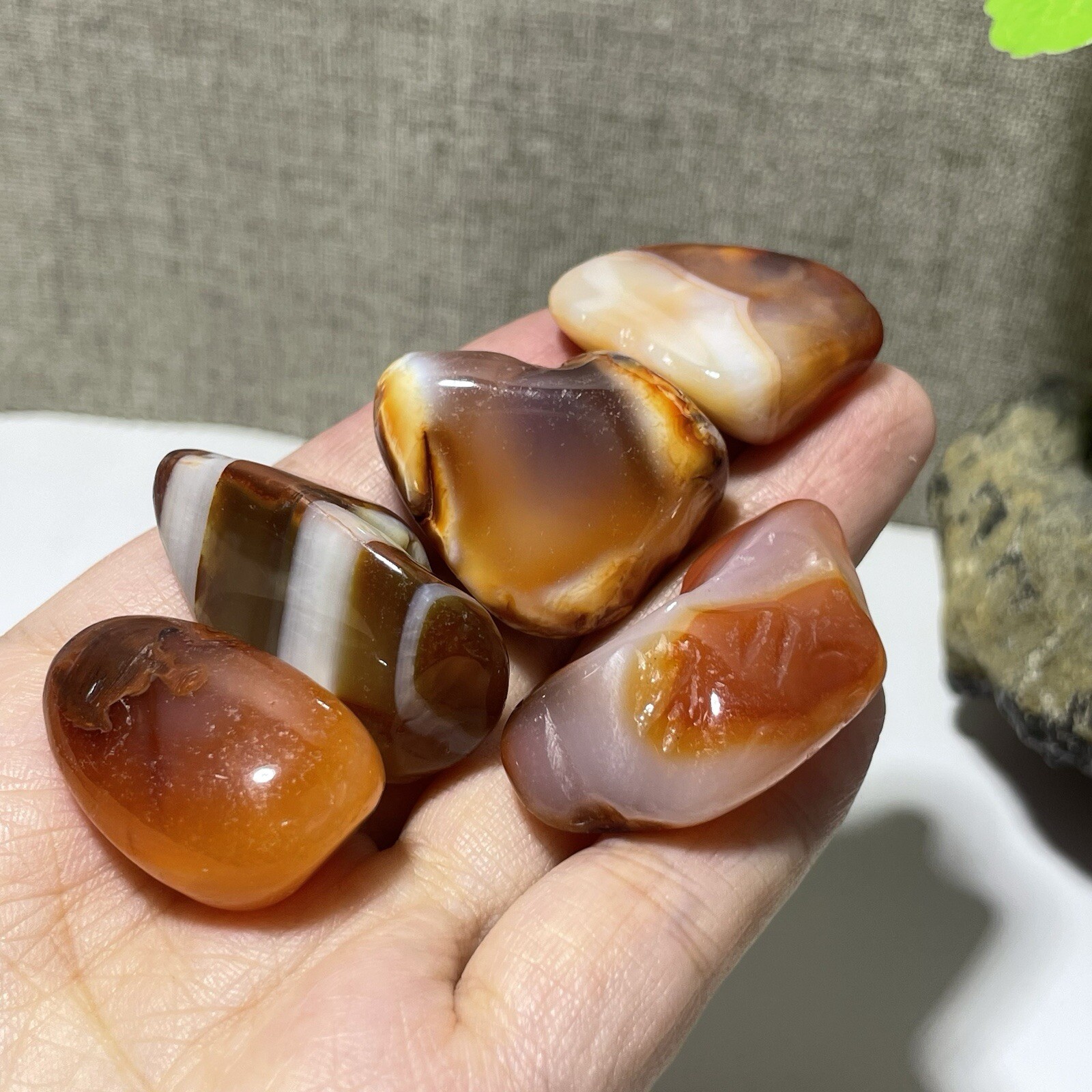 WOW!! 100% Natural Red Agate quartz crystal Chunk Specimen Healing 65g h7712