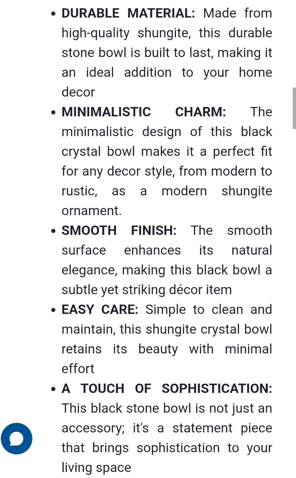 Shungite Solid Bowl – 1 lb 2.2 oz 4″ Wide Almost 1/2″ Deep