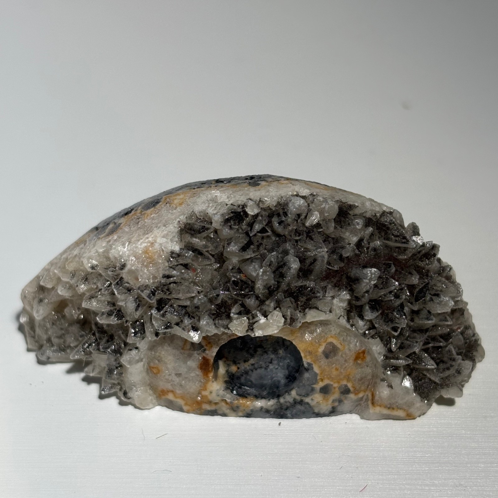 40g Natural white crystal cluster carving of God’s Eye-AS2