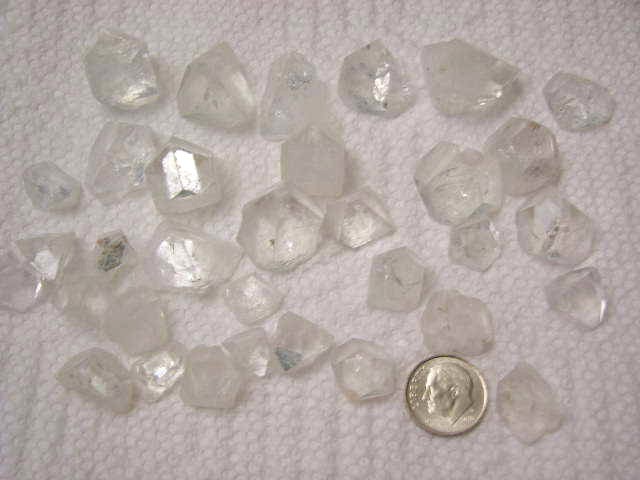 Apophyllite crystals terminated all natural rare India 4 crystals per buyer