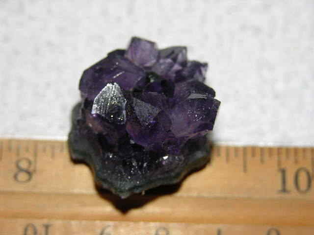 Amethyst crystal cluster grape jelly saturation smaller jewelry-sized 1″ K79