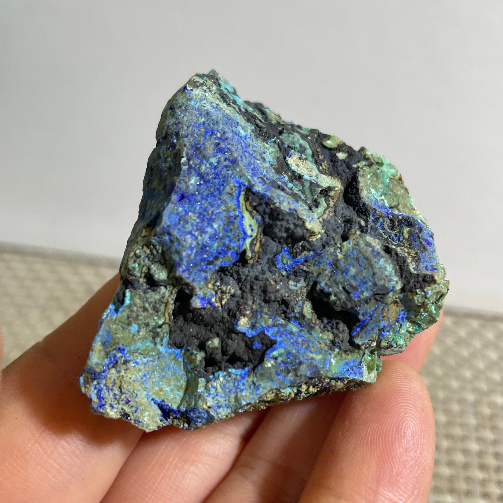 31g beautiful crystal azurite malachite mineral specimen Reiki Healling