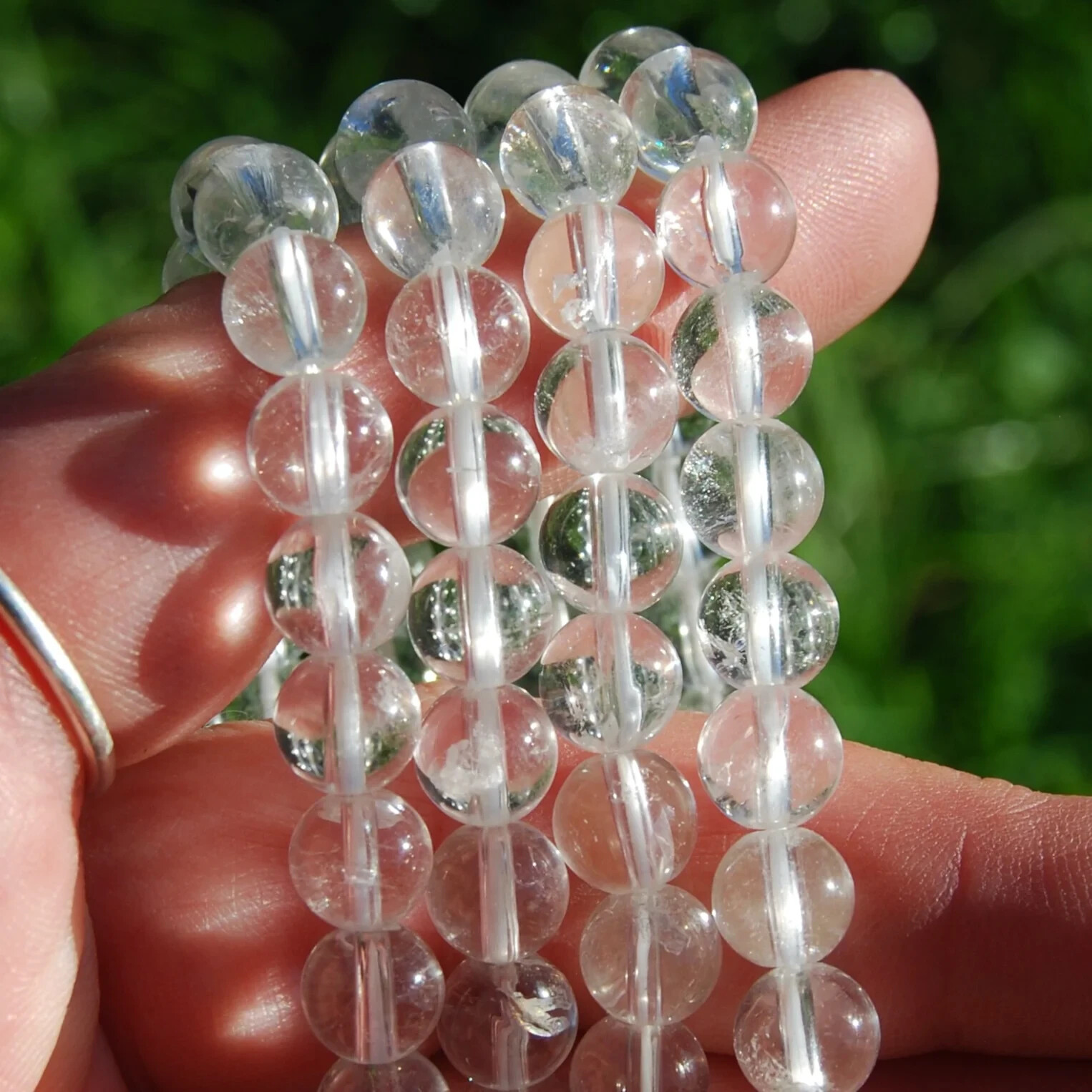 Clear Quartz Crystal Bracelet Healing Crystal Magnify Energy Gift for Her