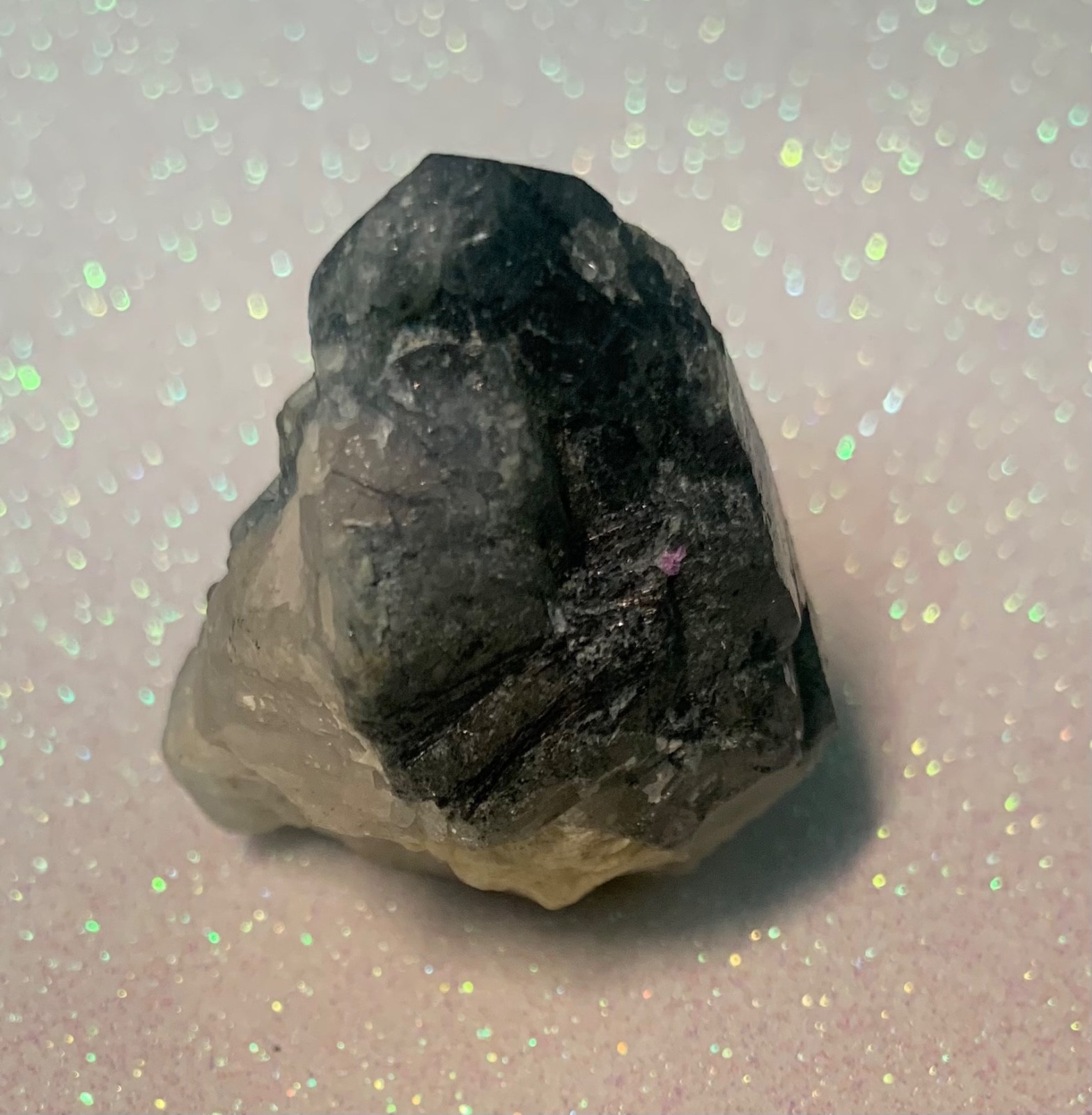 Sapphire BEAUTIFUL BLUE WHITE specimen crystal