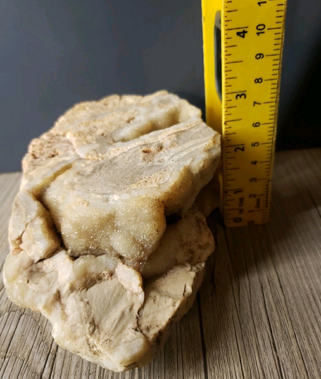 Set Of 3 Geode Rocks.Quartz Agate Quarter Piece Decor 5.5″ X 4″ And 5×3 ” 6×4″