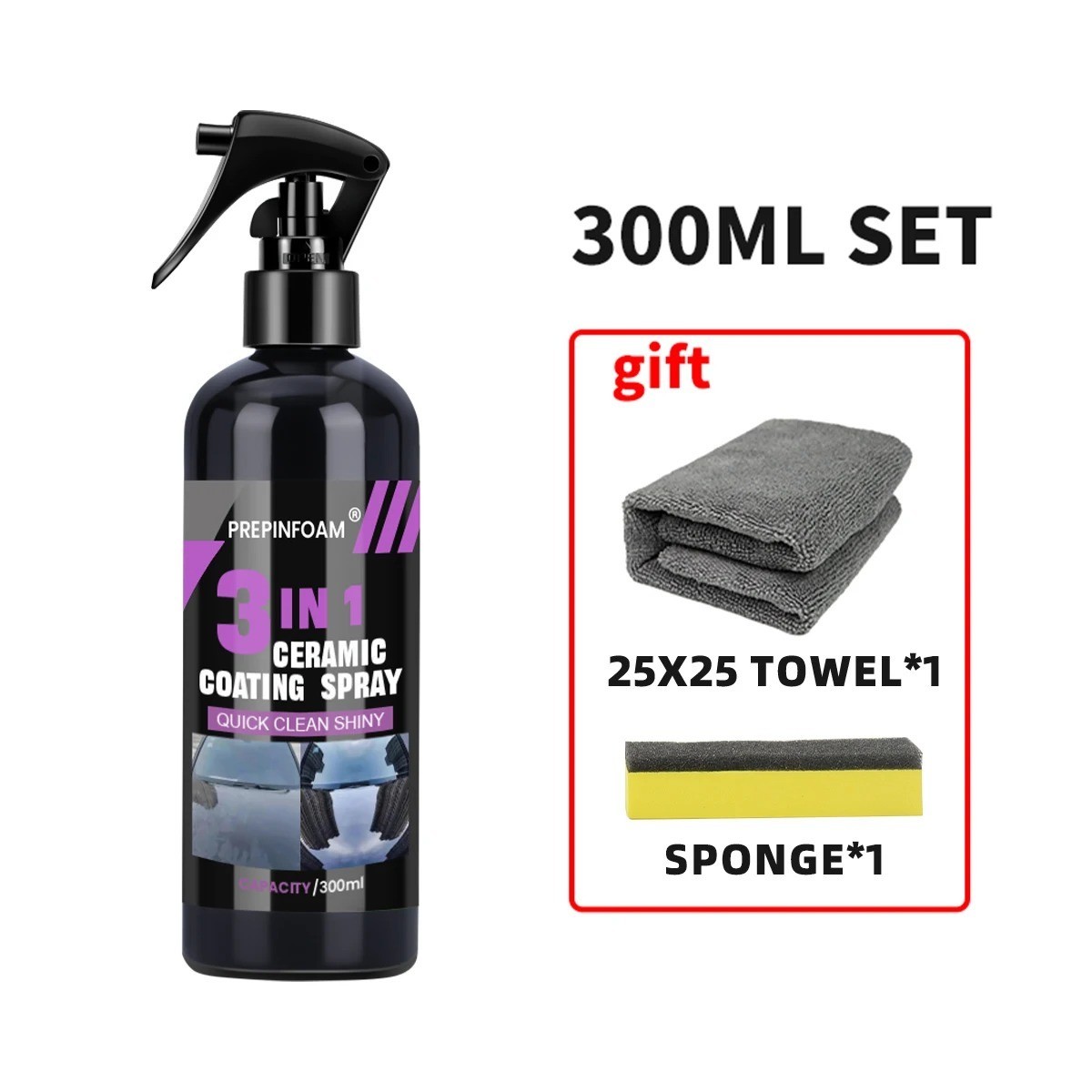 Car Ceramic Liquid Coating Spray Nano Crystal Hydrophobic Layer Polishing Agent