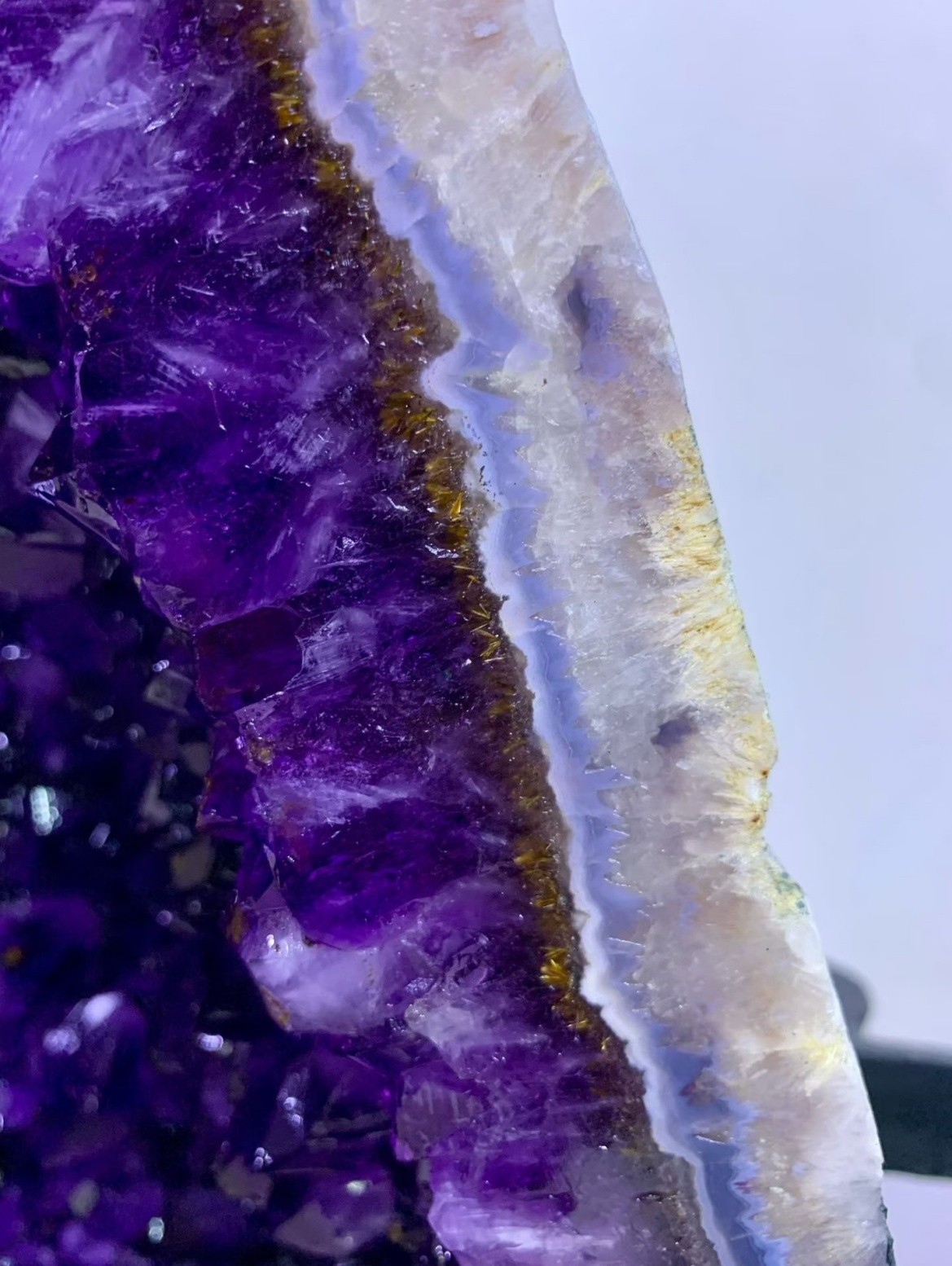 220LB Natural Raw Amethyst Cave, Butterfly Cave Crystal Specimen Decor + Stand