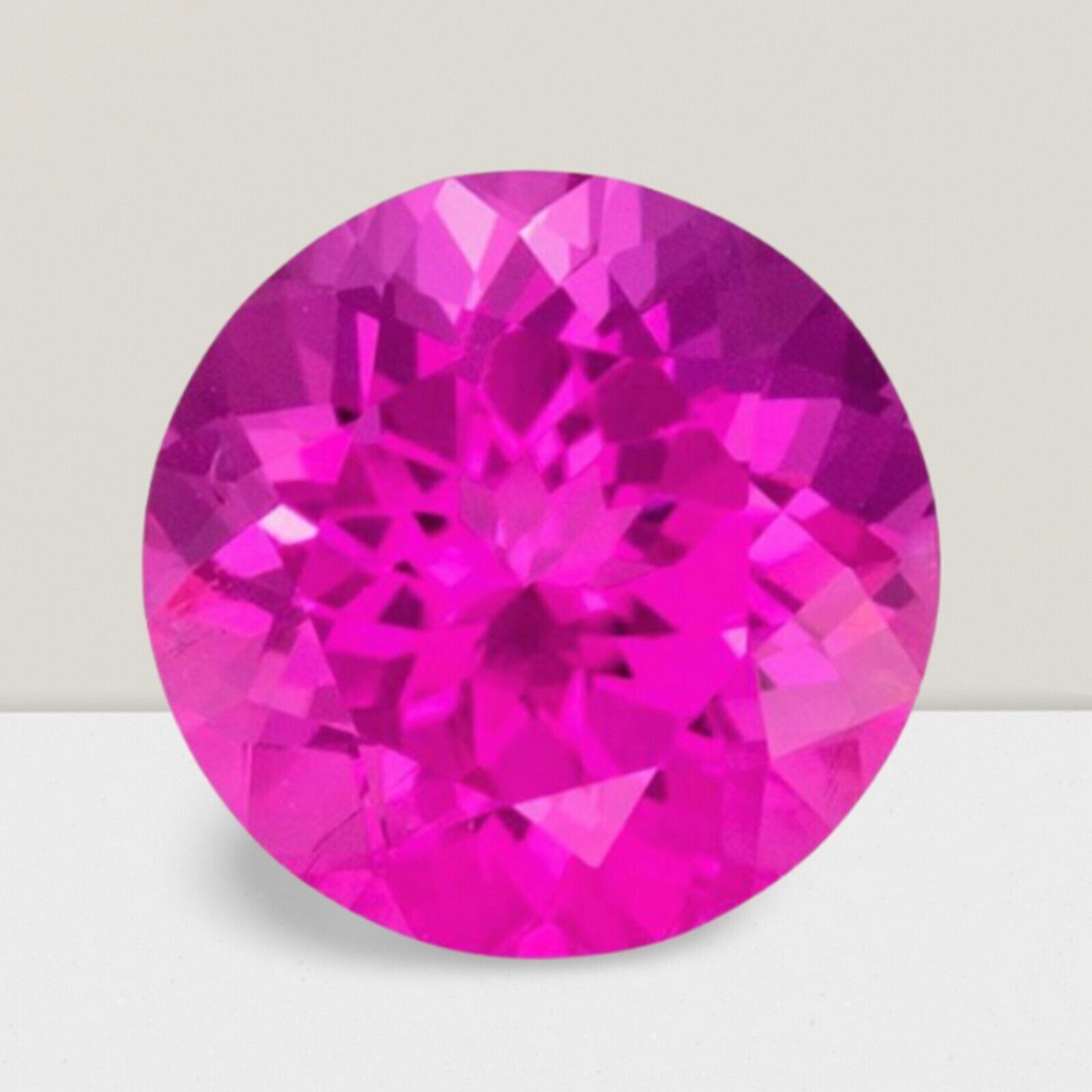 Rubellite Round Cut Gemstone 3.50 Cts – 10 mm Vivid Loose Gem