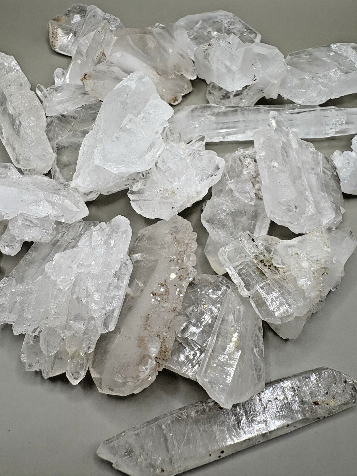 50g Natural Faden Quartz Crystal Point Lot Afghanistan Large Pieces