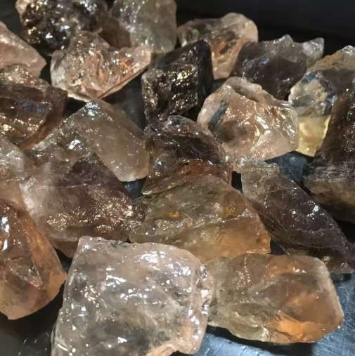 3PCS Raw Smoky Quartz Crystal Cluster | Grounding Stone for Anxiety Relief